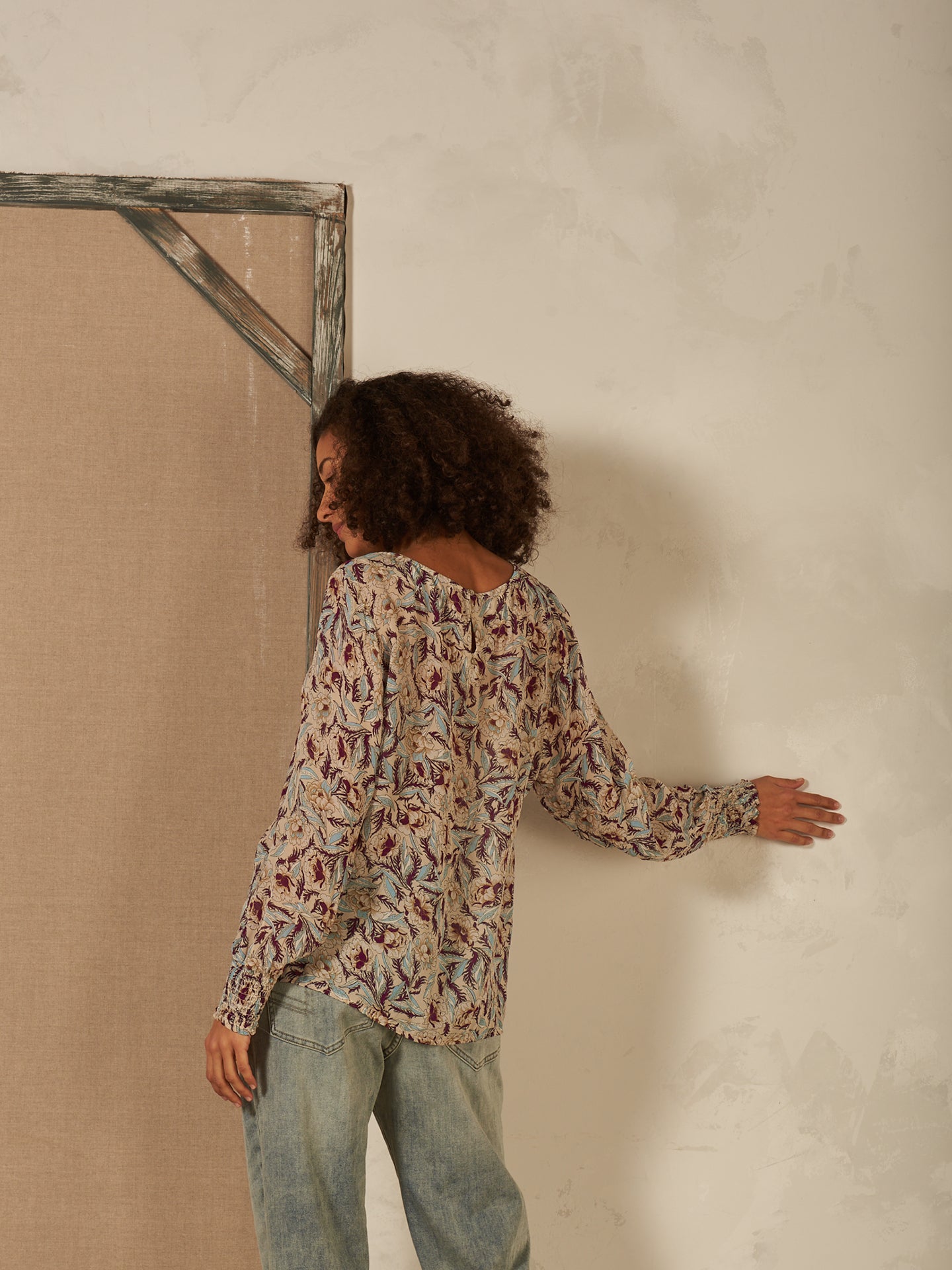 Bluse mit Druck