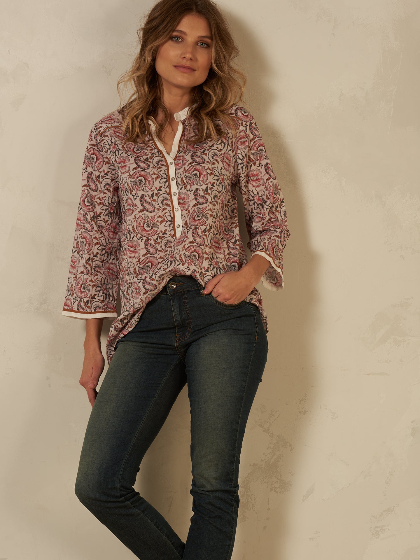 Bluse mit Druck