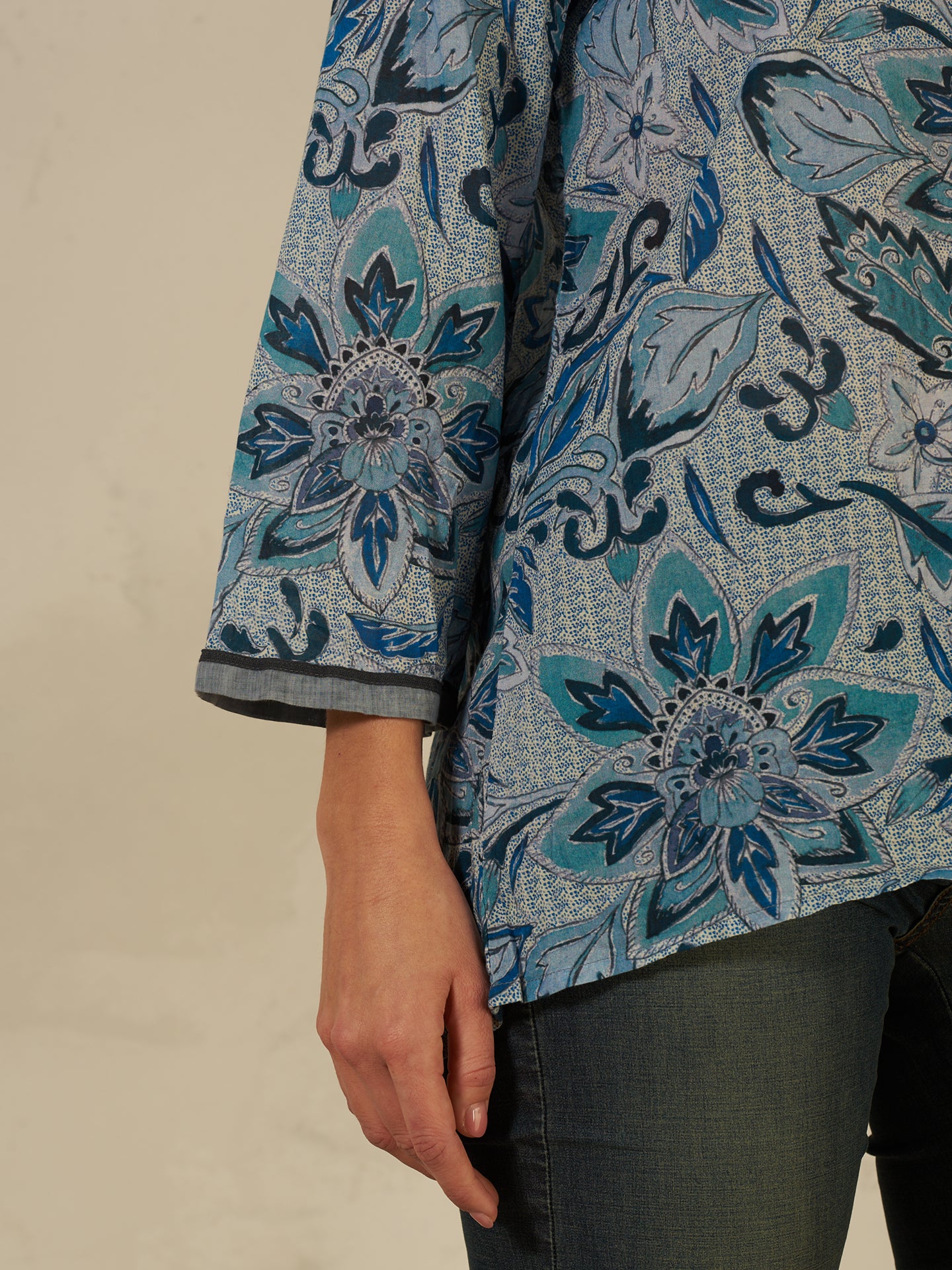Bluse mit Druck