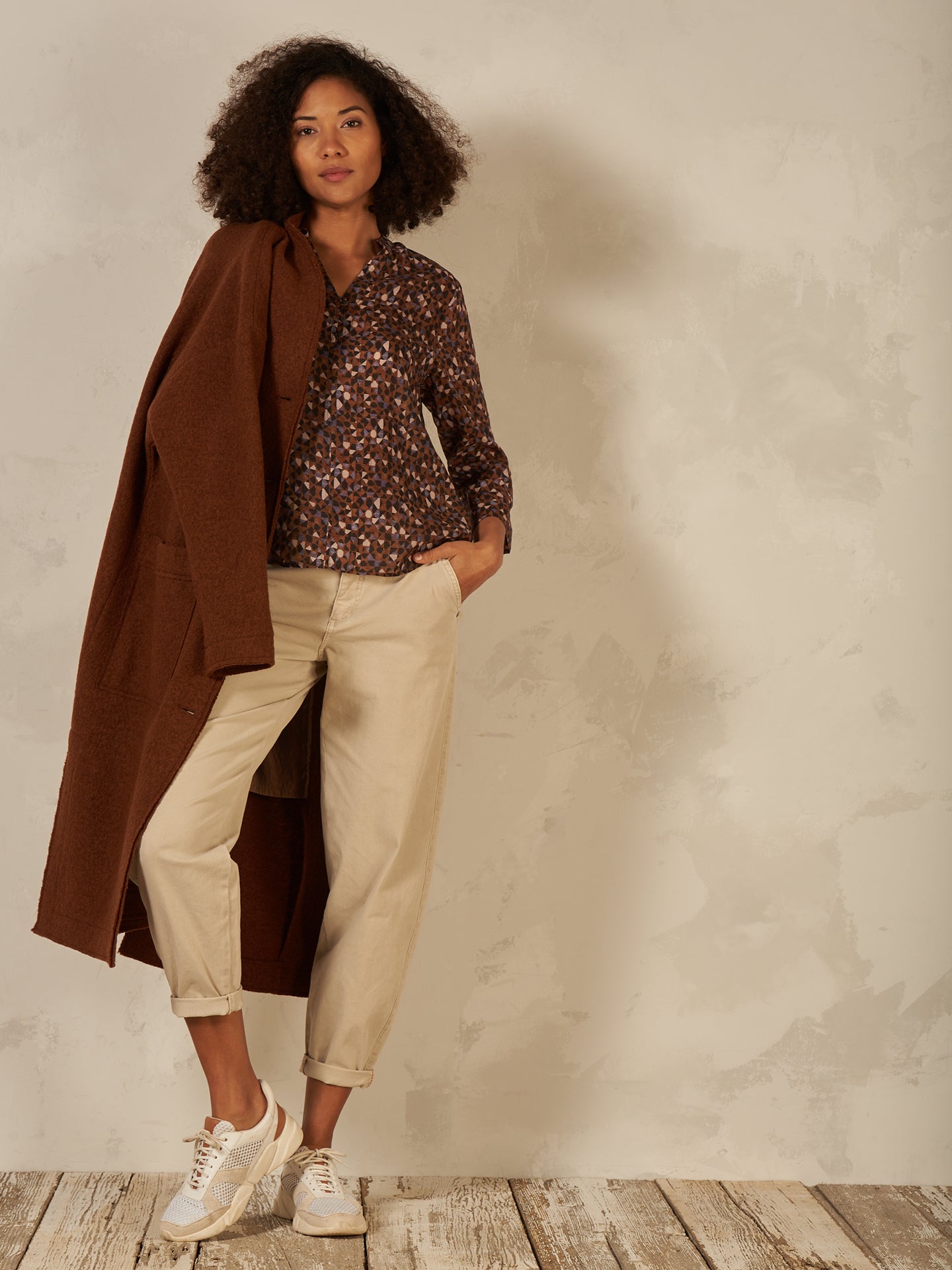 Pantaloni barrel fit