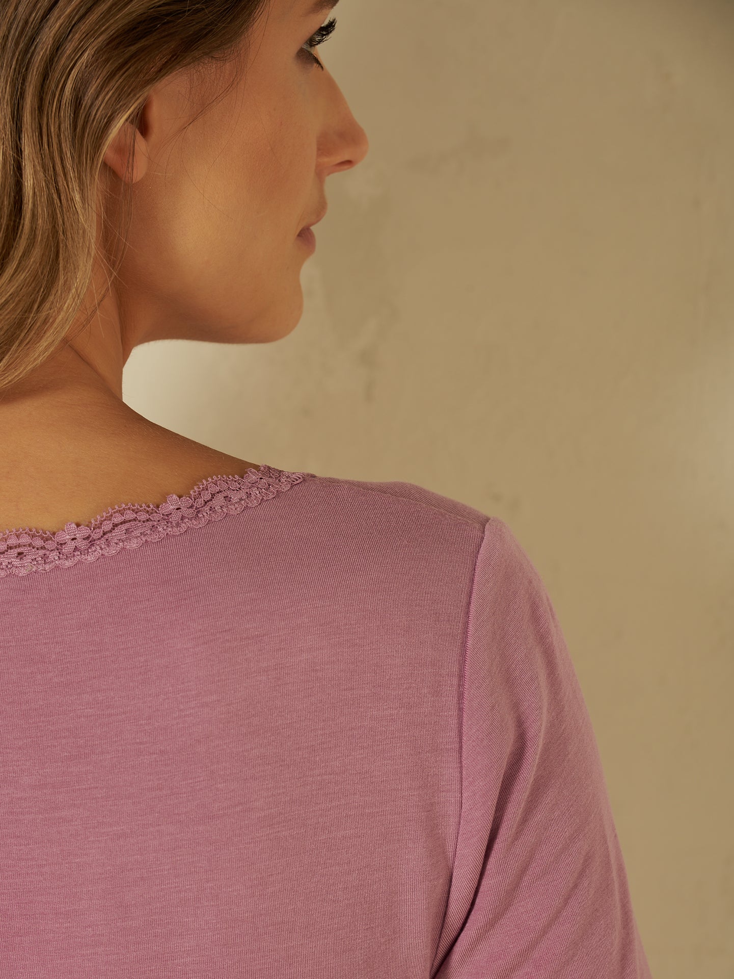 Shirt with V-neck
