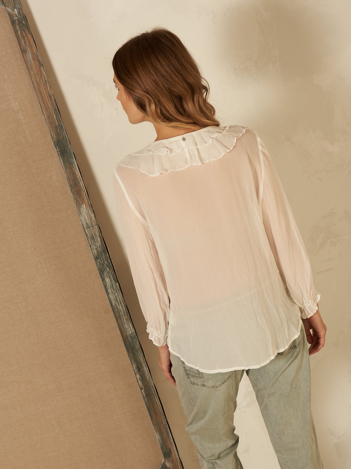 Bluse mit Rüschendetail