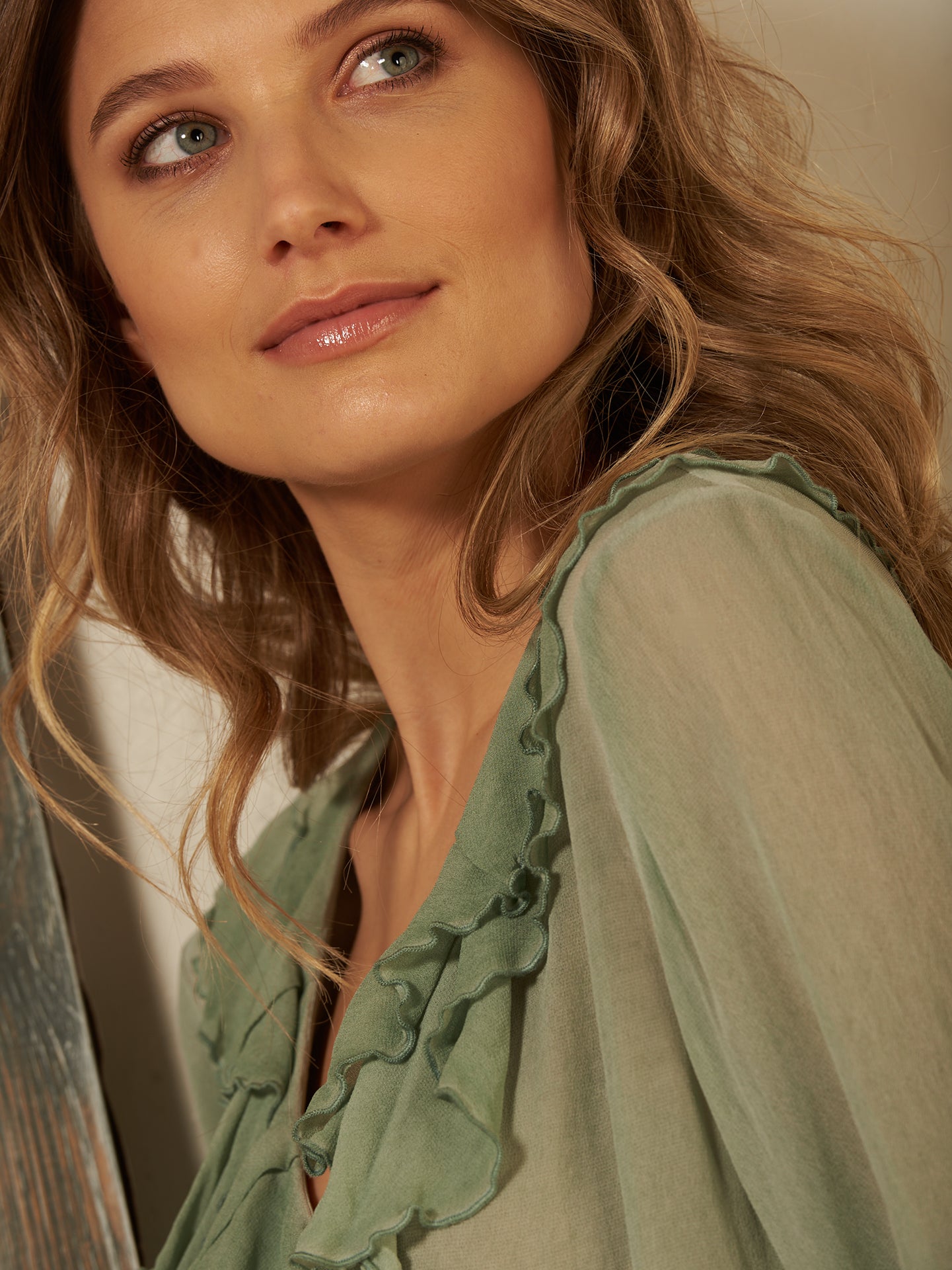 Bluse mit Rüschendetail