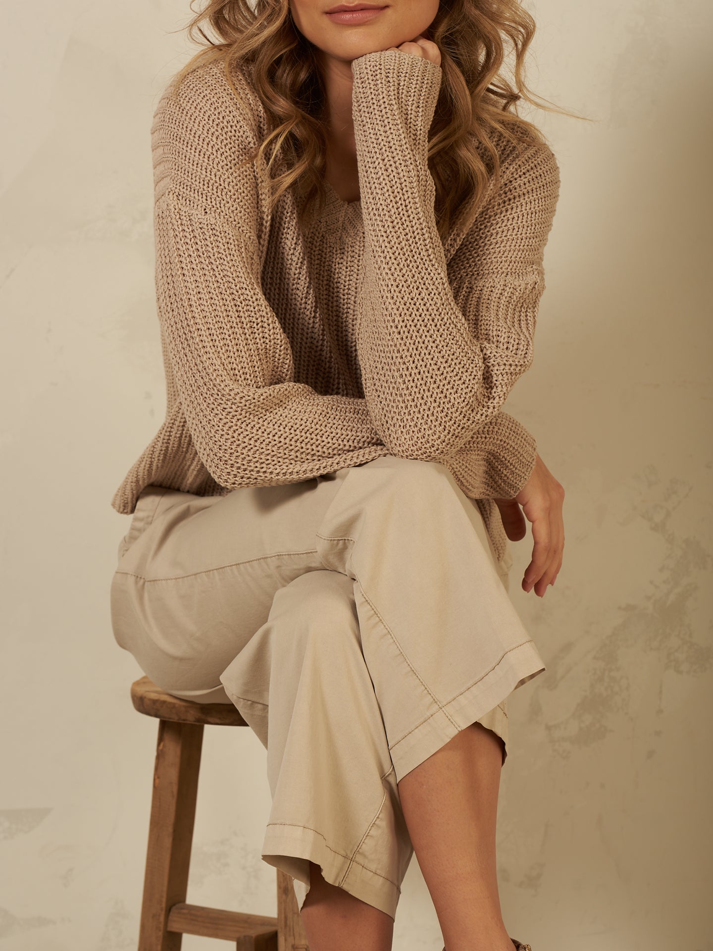 Pullover mit V-Ausschnitt