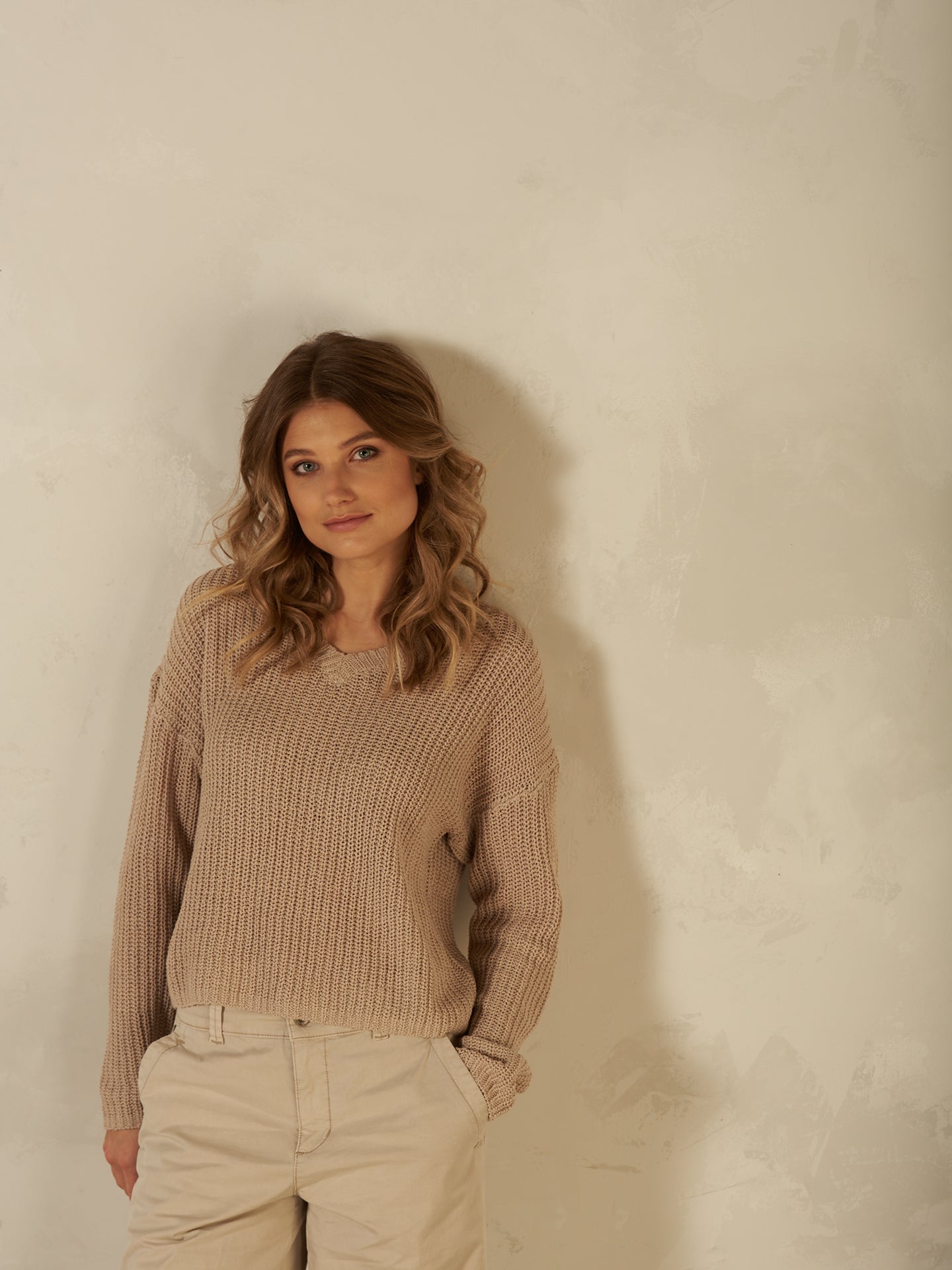Pullover mit V-Ausschnitt