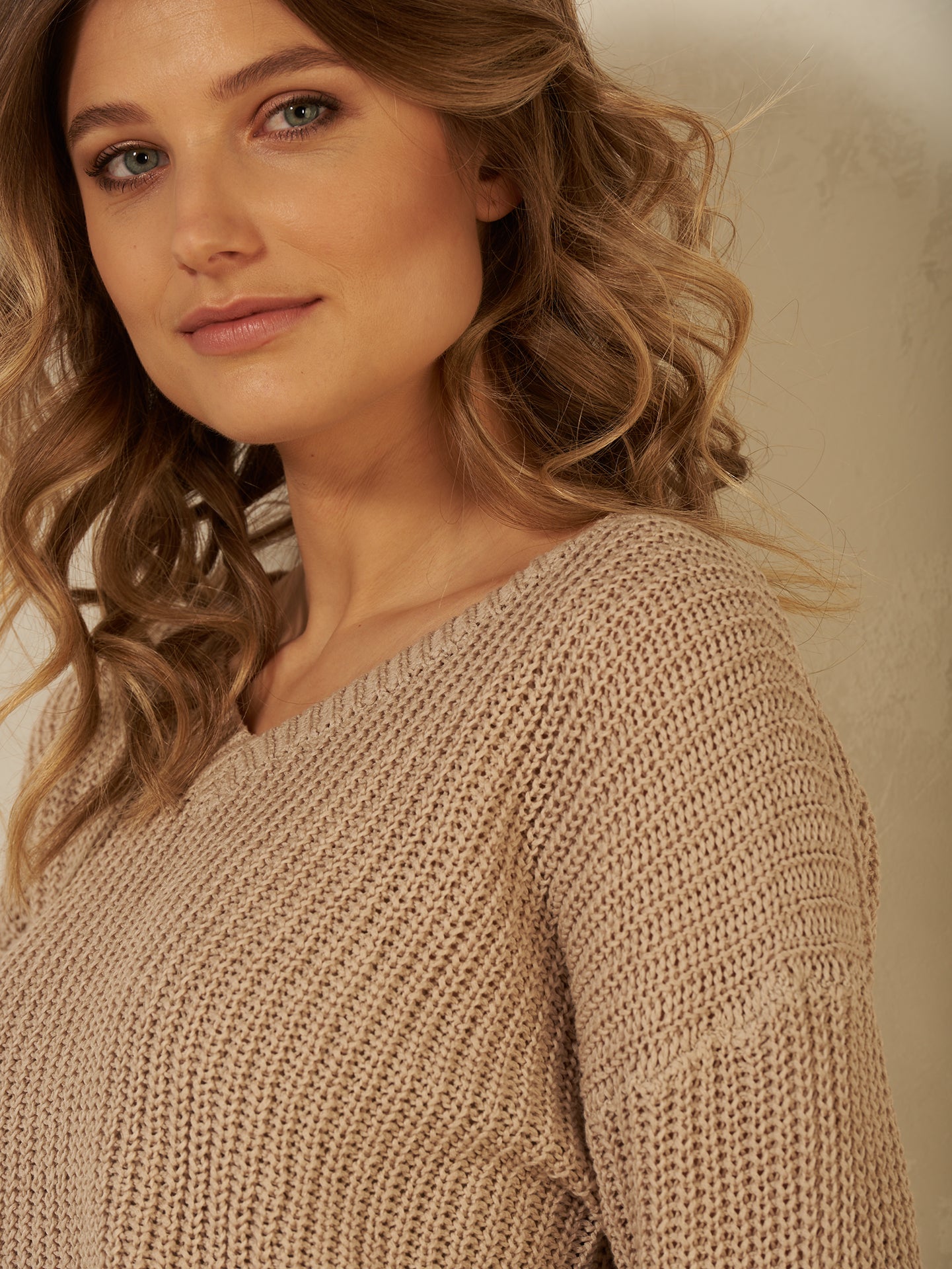 Pullover mit V-Ausschnitt