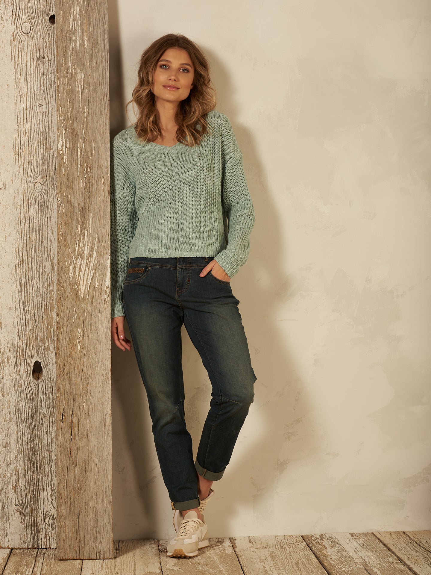 Pullover mit V-Ausschnitt