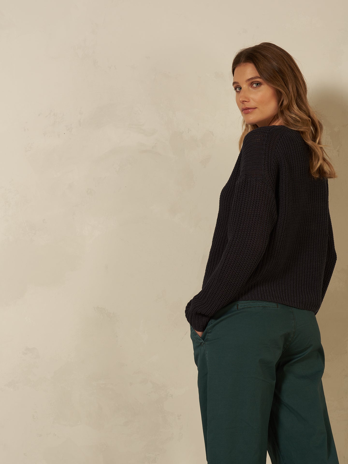 Pullover mit V-Ausschnitt