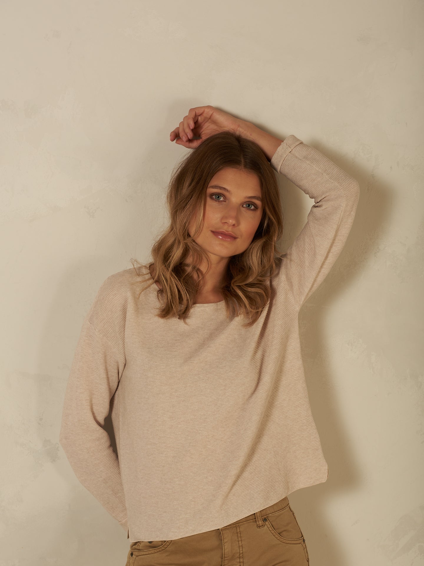 Pullover mit Rundauschnitt