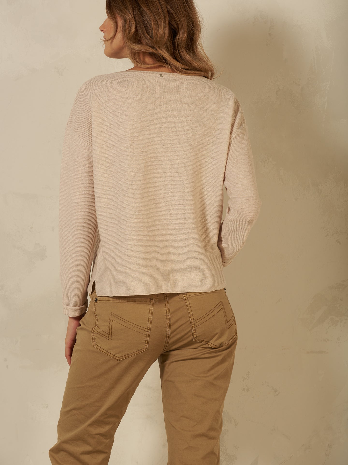 Pullover mit Rundauschnitt