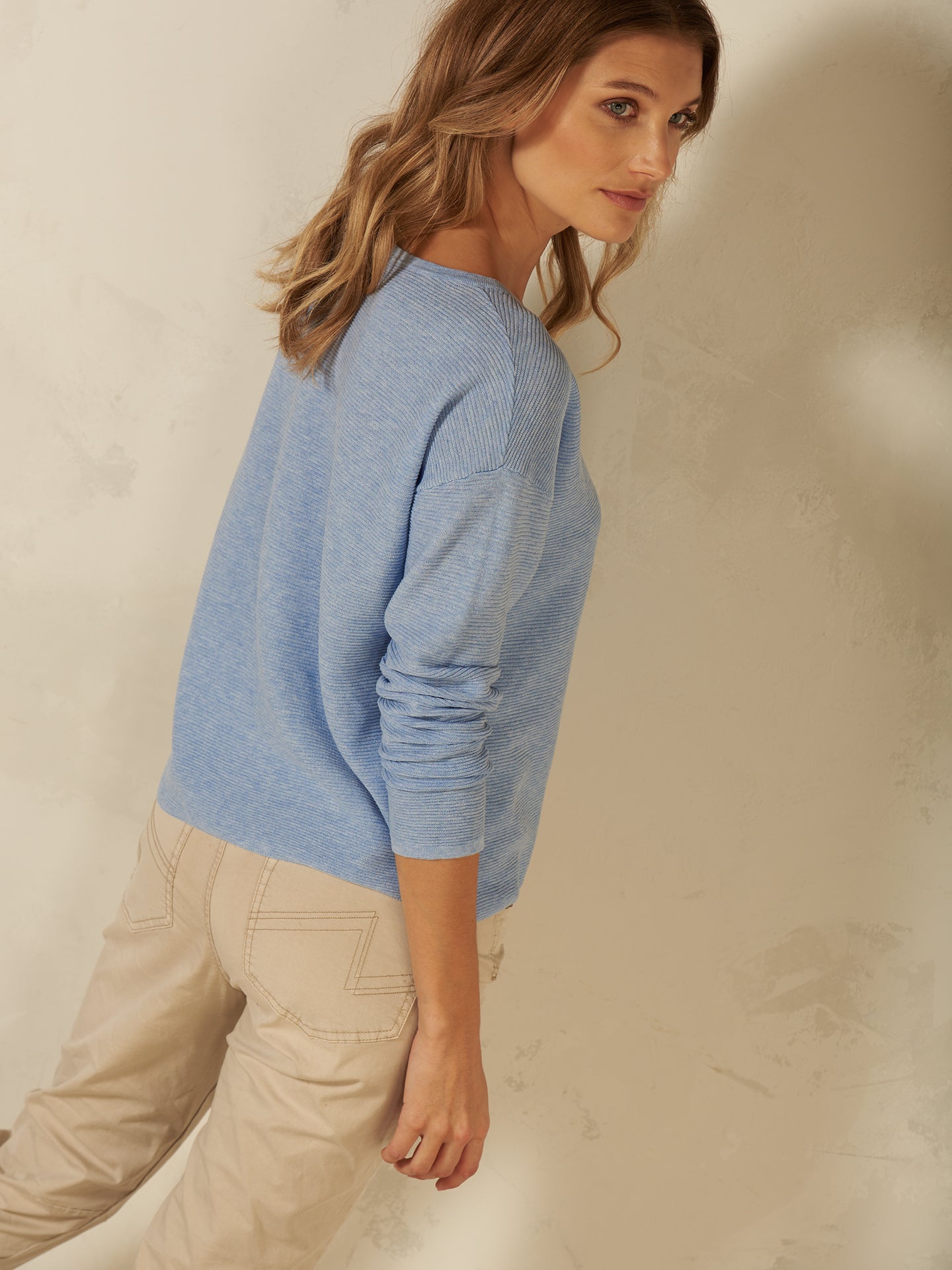 Pullover mit Rundauschnitt