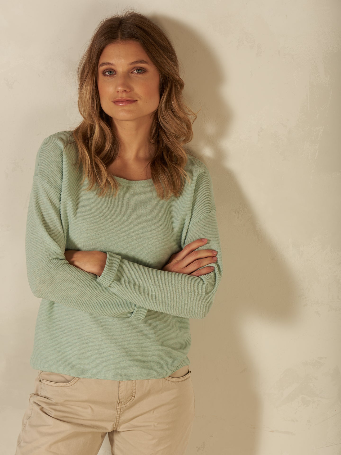 Pullover mit Rundauschnitt