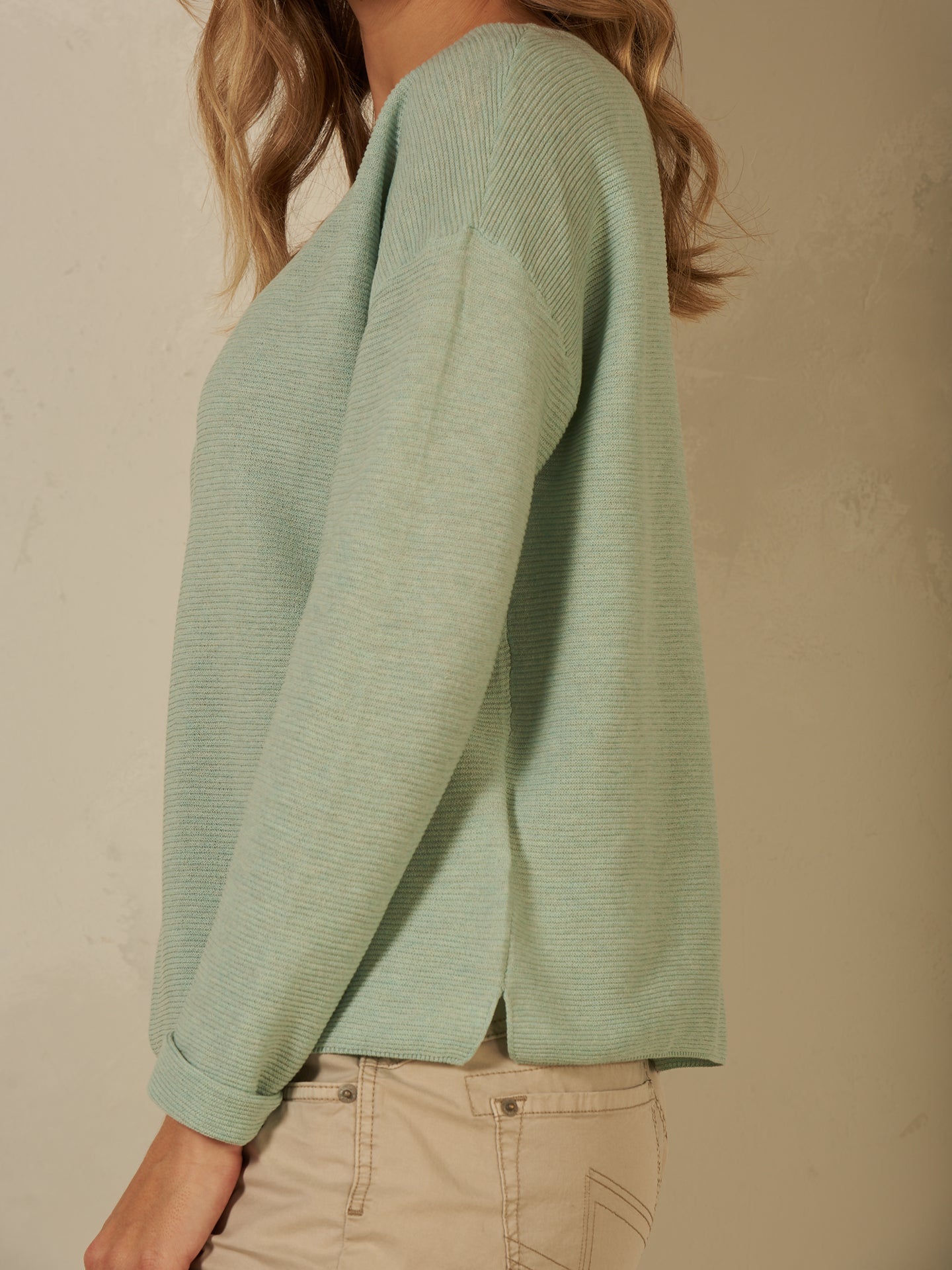 Pullover mit Rundauschnitt
