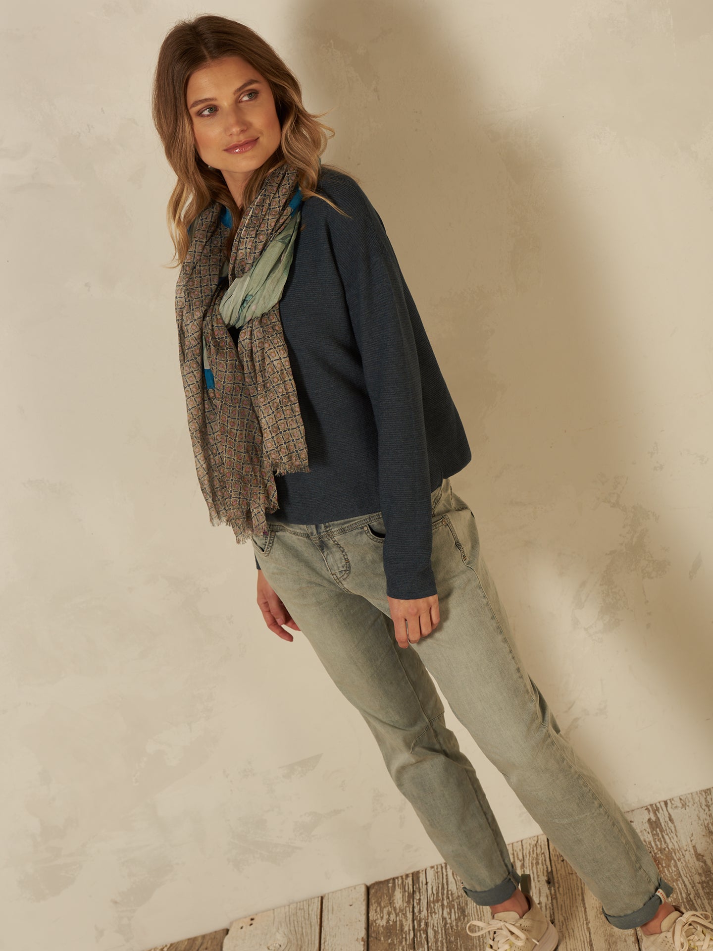 Pullover mit Rundauschnitt