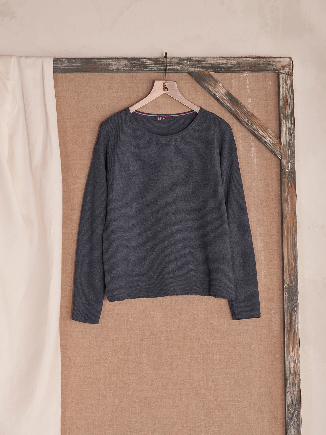 Pullover mit Rundauschnitt