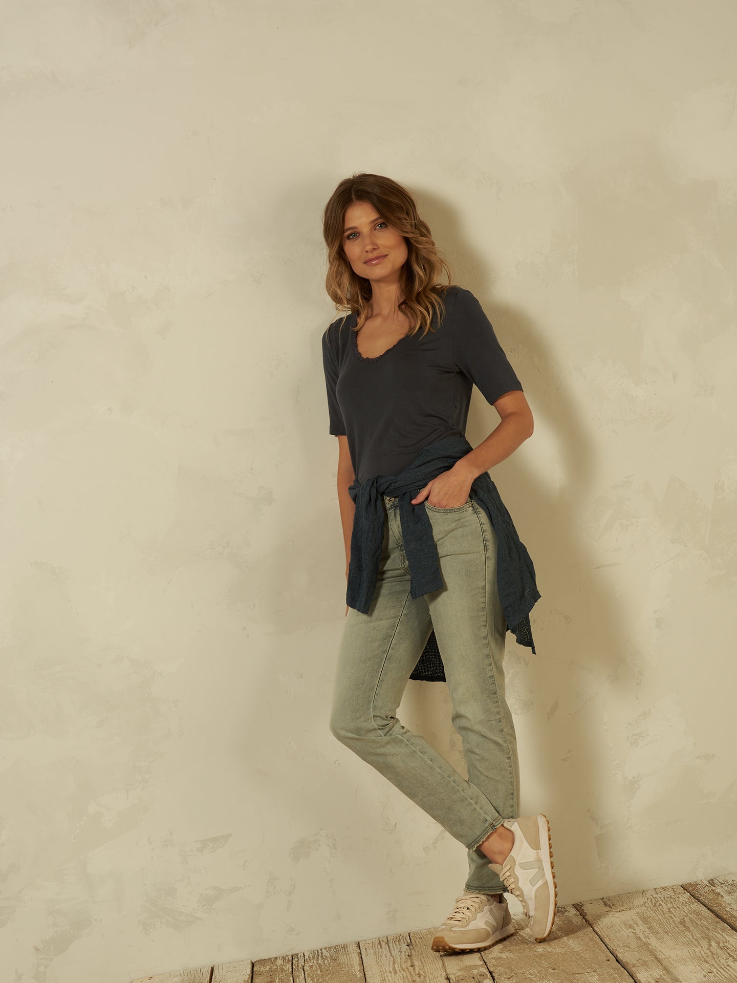 Giacca in maglia con cappuccio