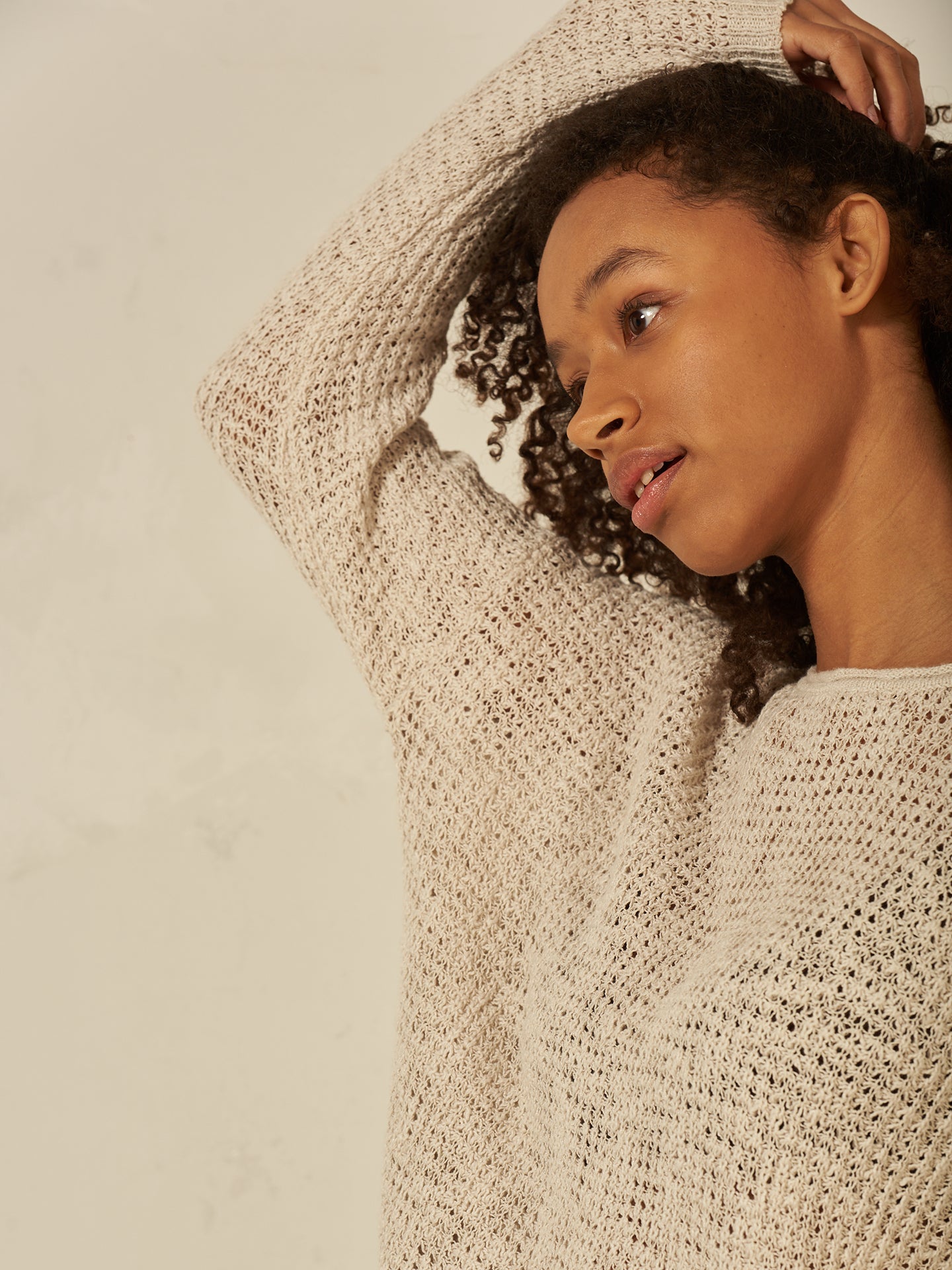 Pullover mit Rundauschnitt