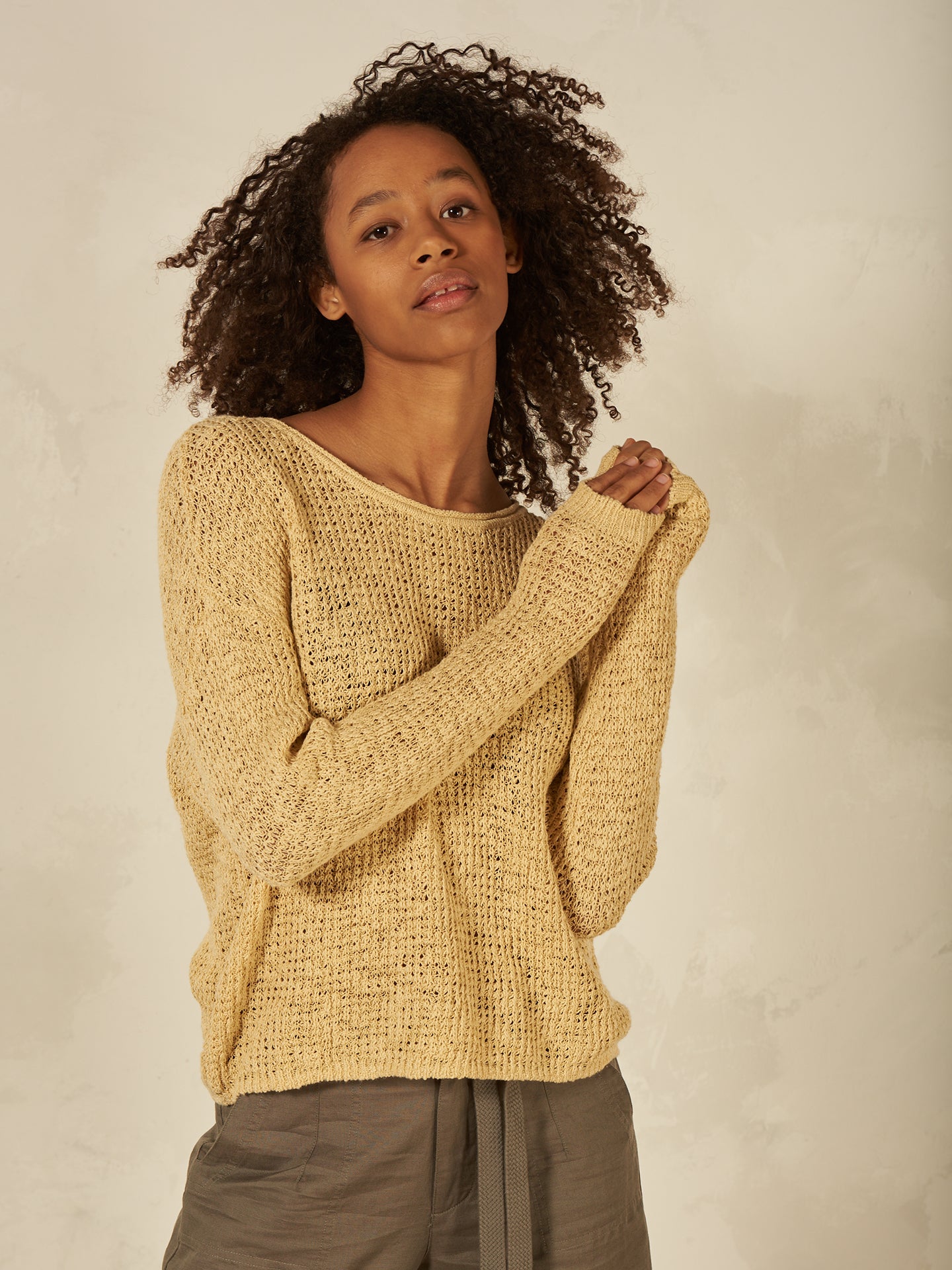 Pullover mit Rundauschnitt