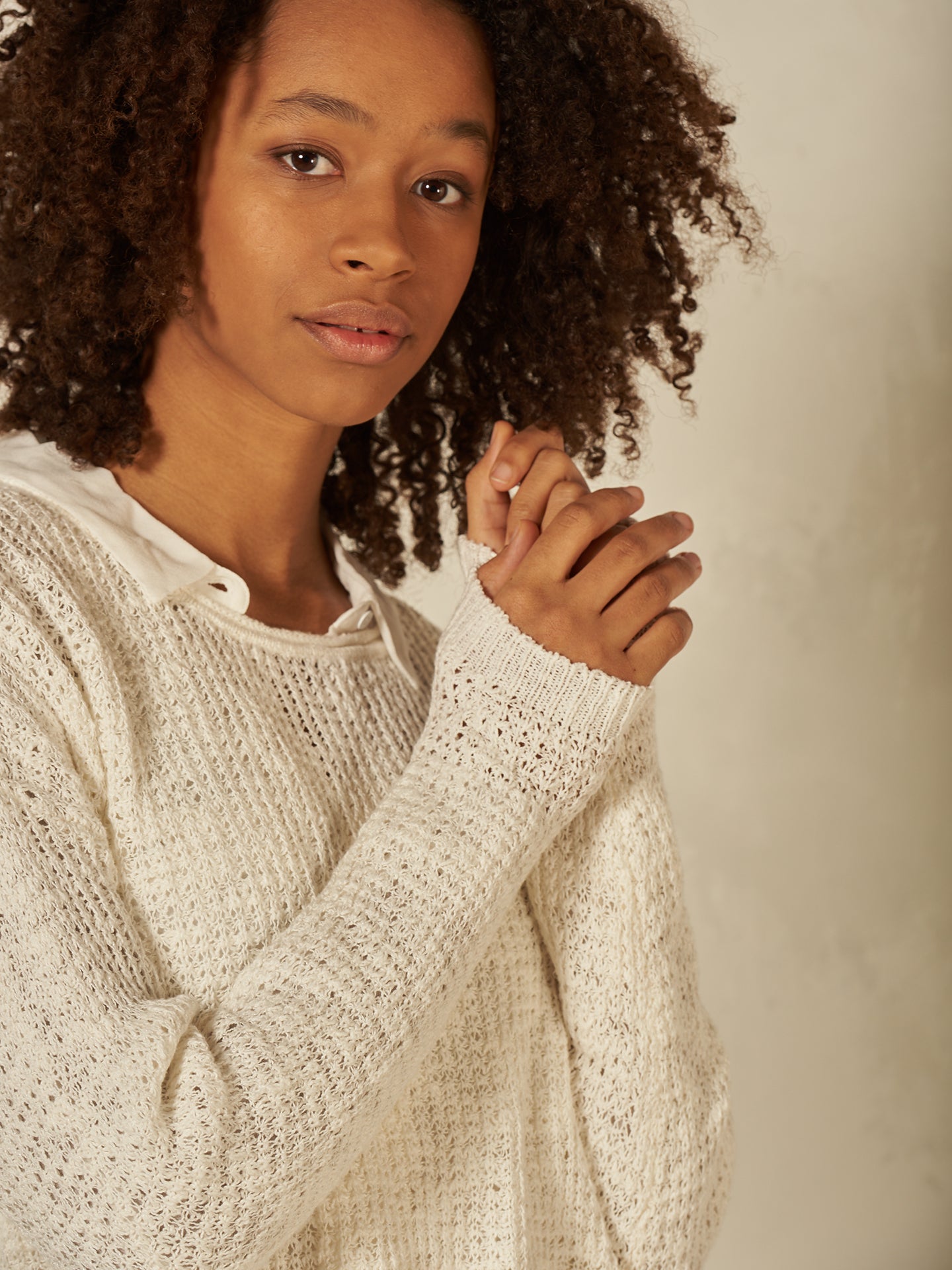 Pullover mit Rundauschnitt