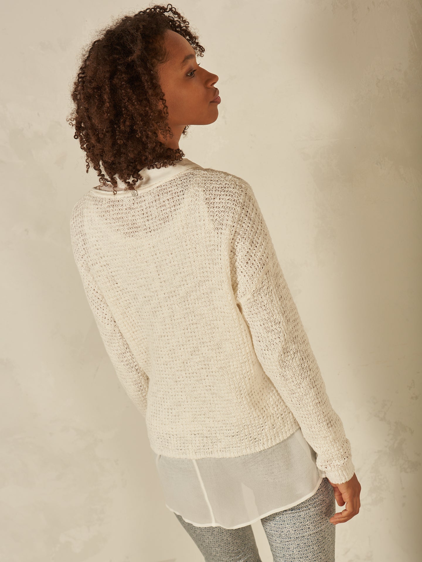 Pullover mit Rundauschnitt