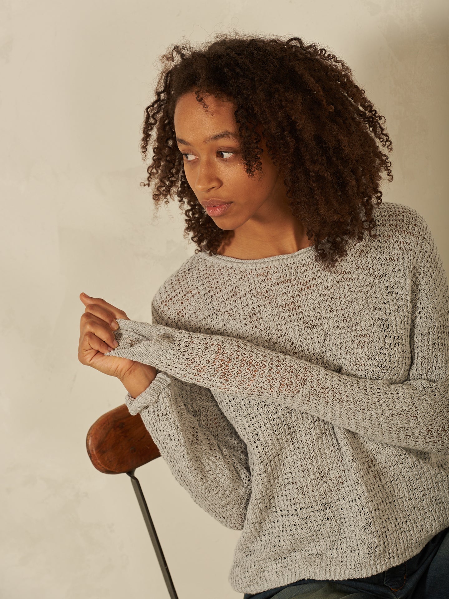 Pullover mit Rundauschnitt