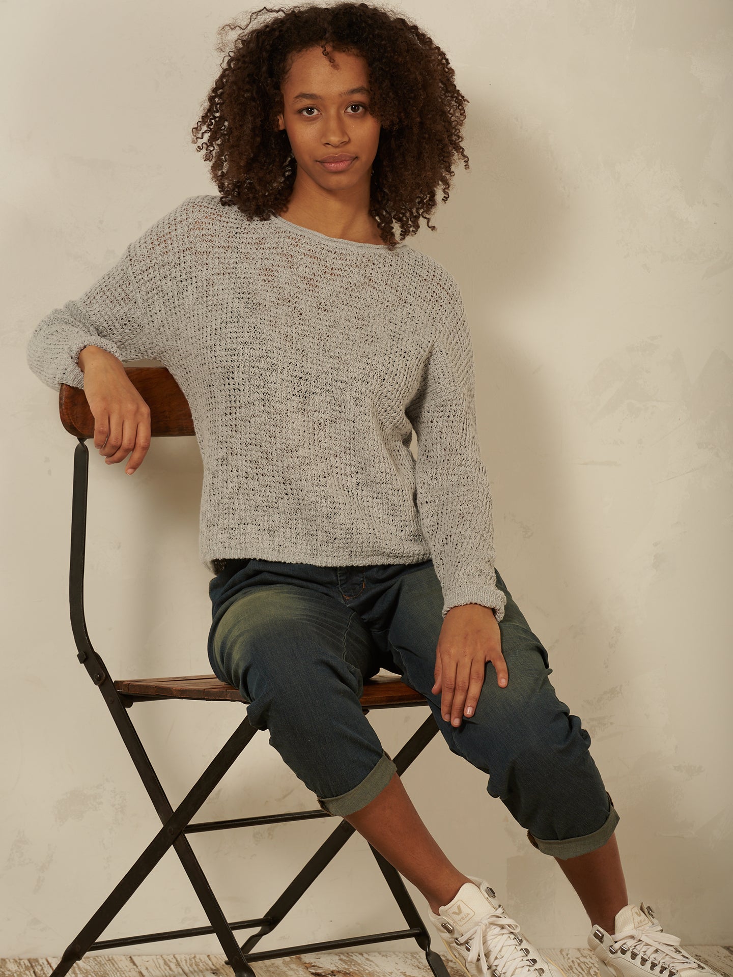 Pullover mit Rundauschnitt