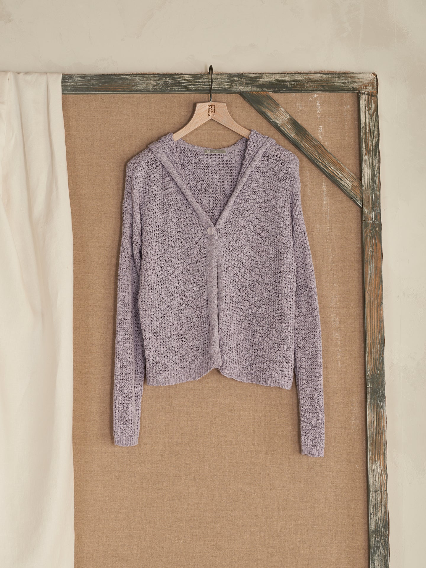 Strickjacke mit Kapuze
