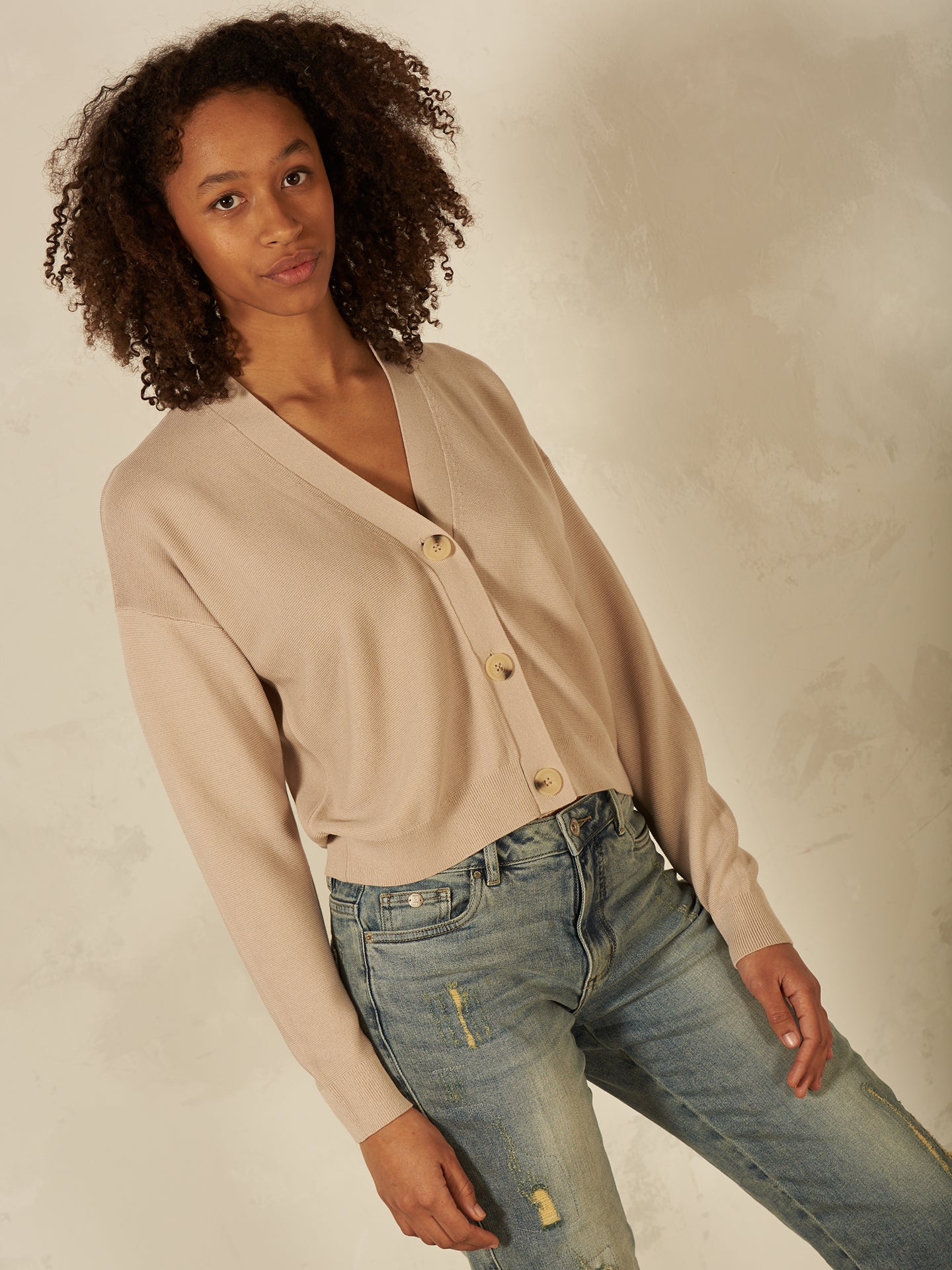 Feinstrickjacke
