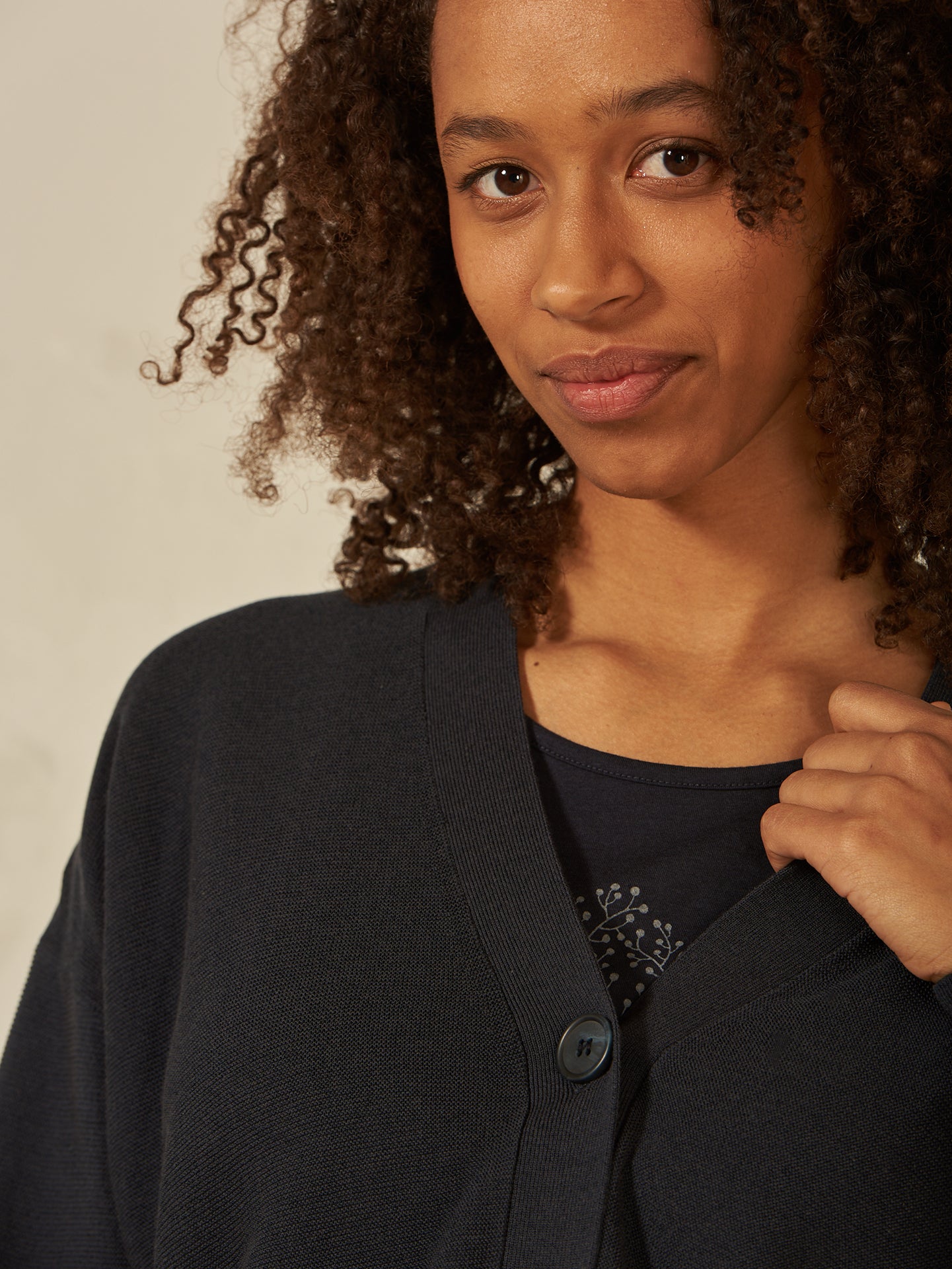 Feinstrickjacke