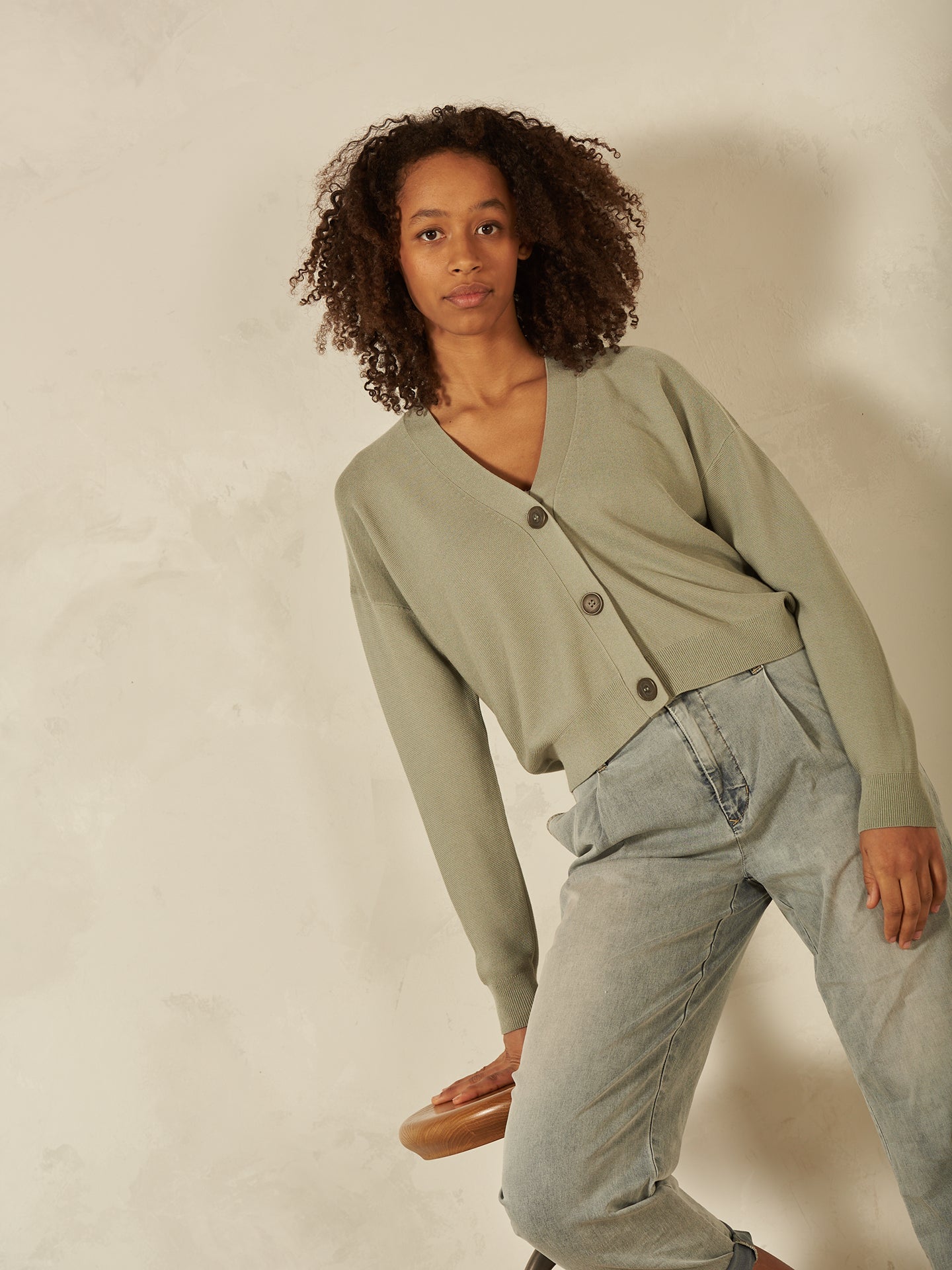 Feinstrickjacke