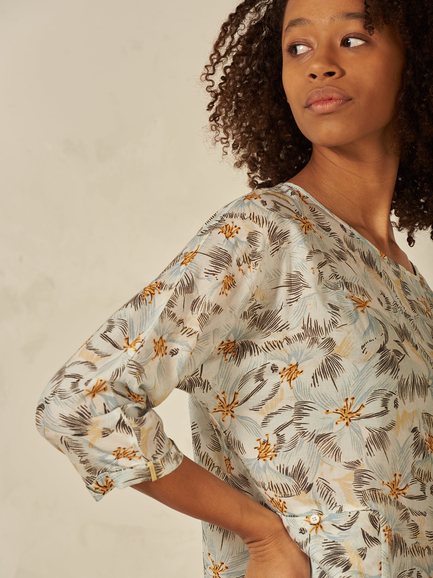 Bluse mit Druck