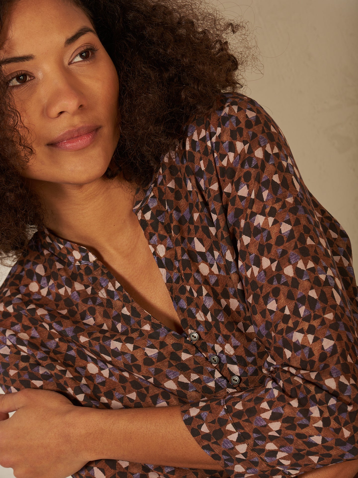 Blusa a maniche lunghe