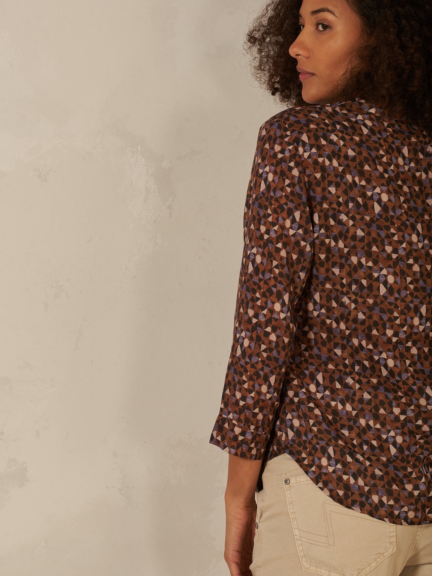 Blusa a maniche lunghe