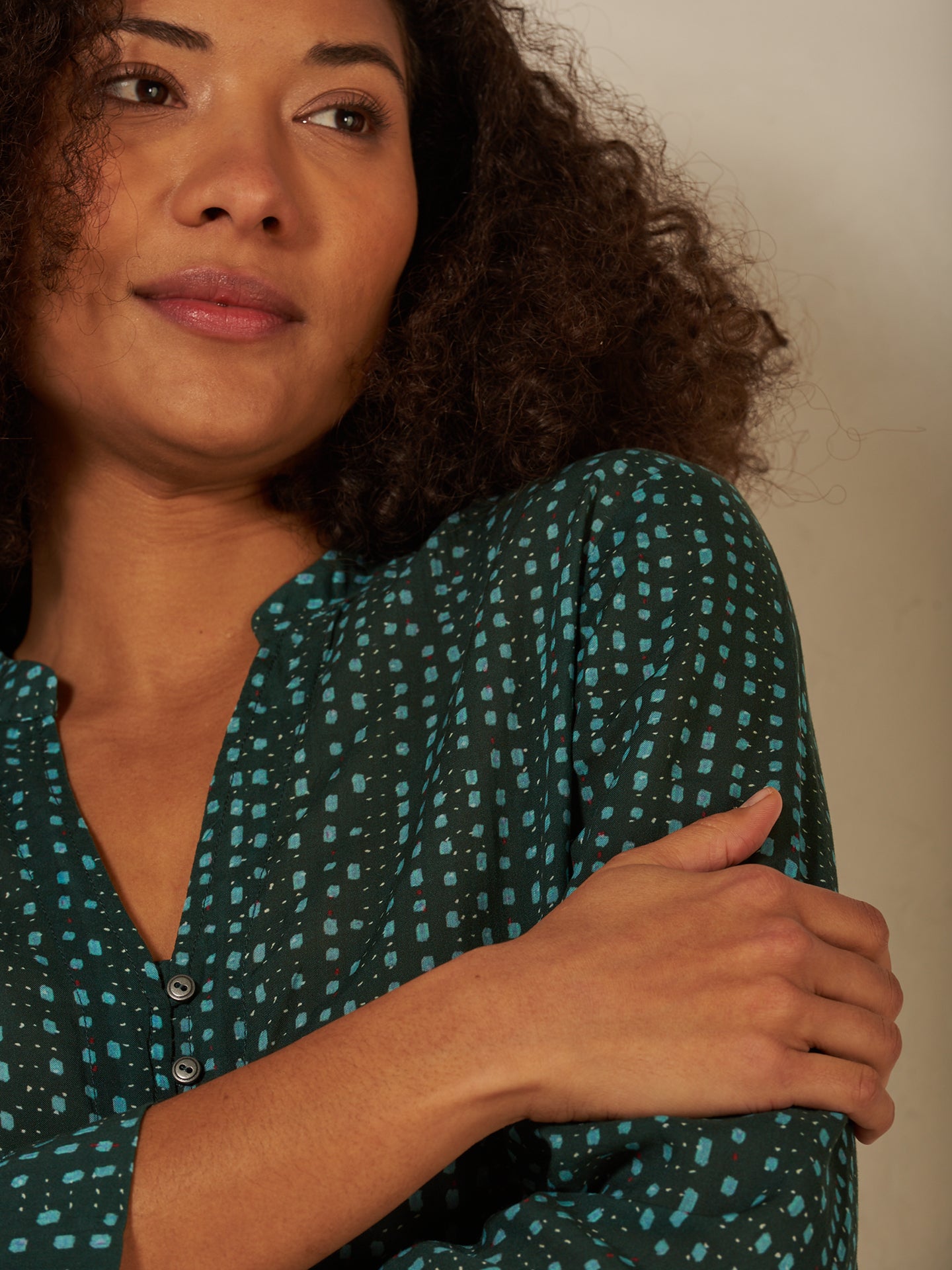 Blusa a maniche lunghe