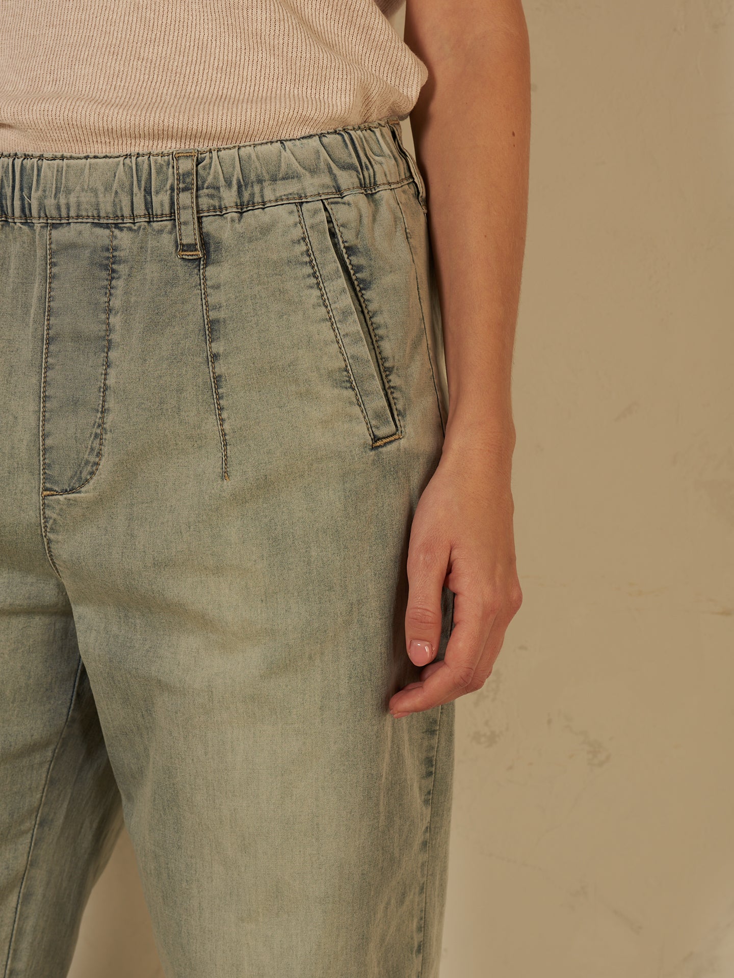 Pantaloni barrel fit