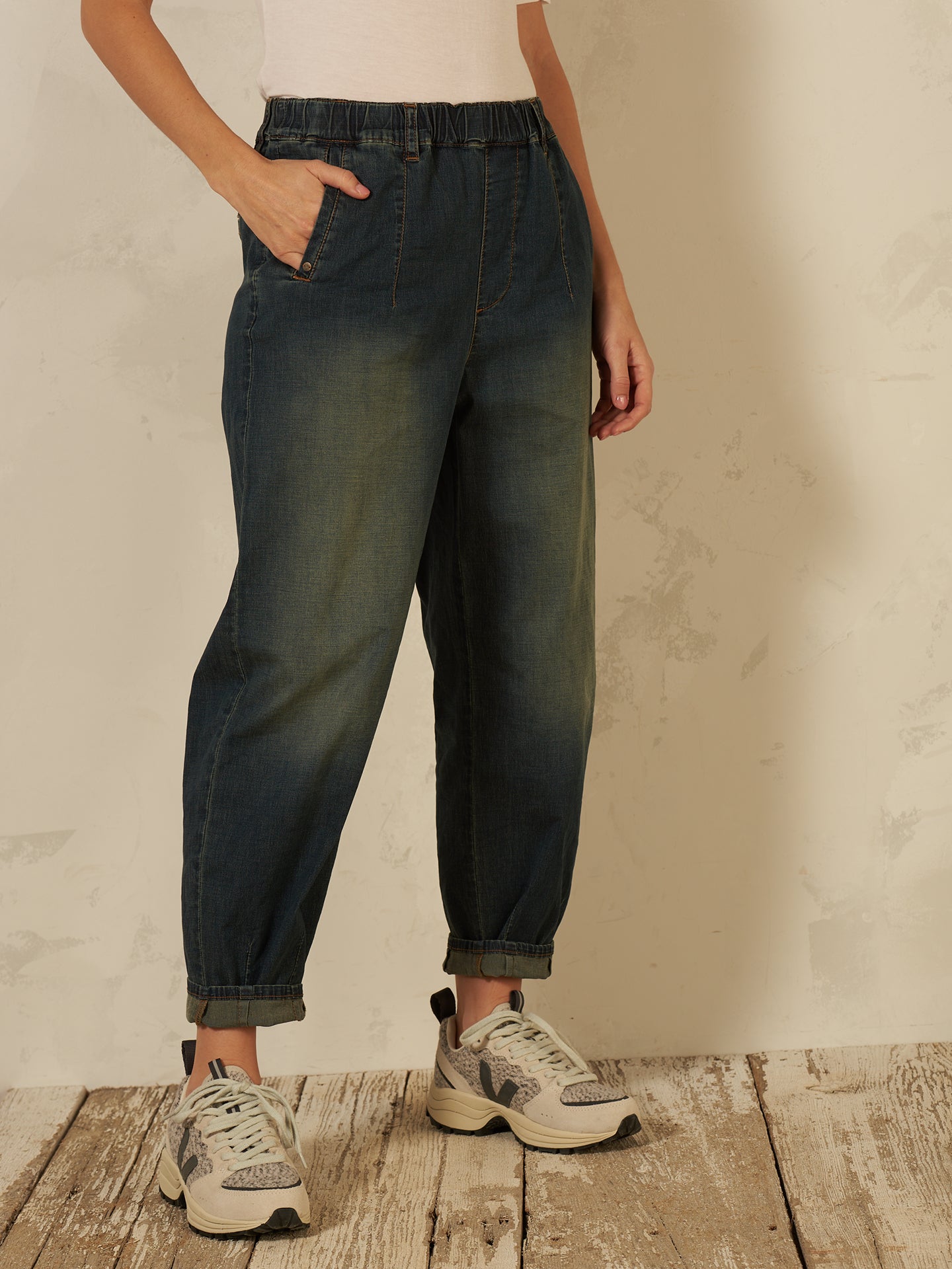 Pantaloni barrel fit