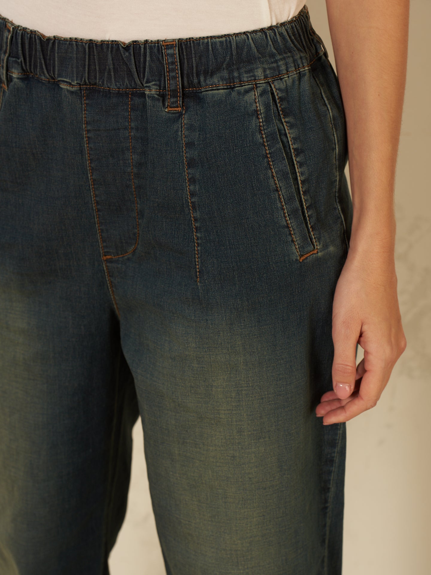 Pantaloni barrel fit