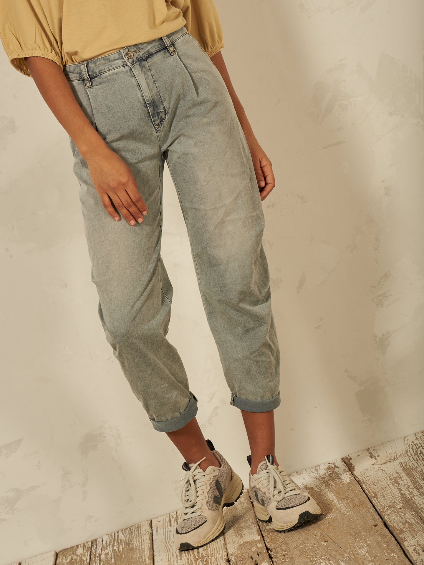 Pantaloni barrel fit