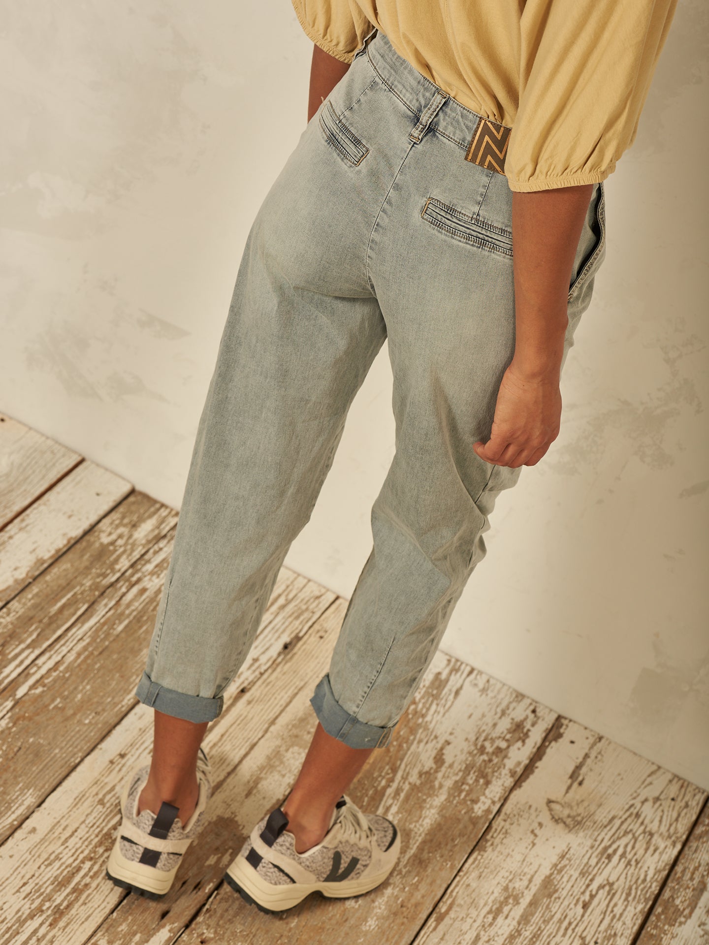 Pantaloni barrel fit