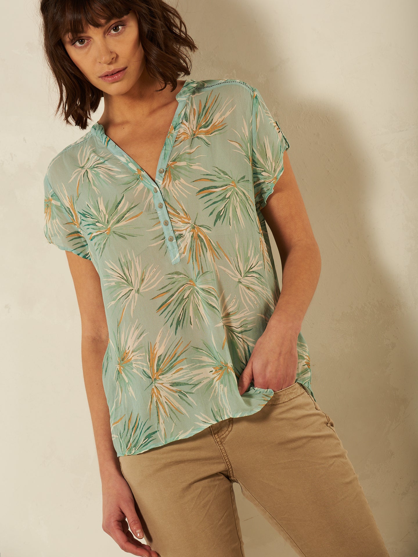 Blusa con stampa
