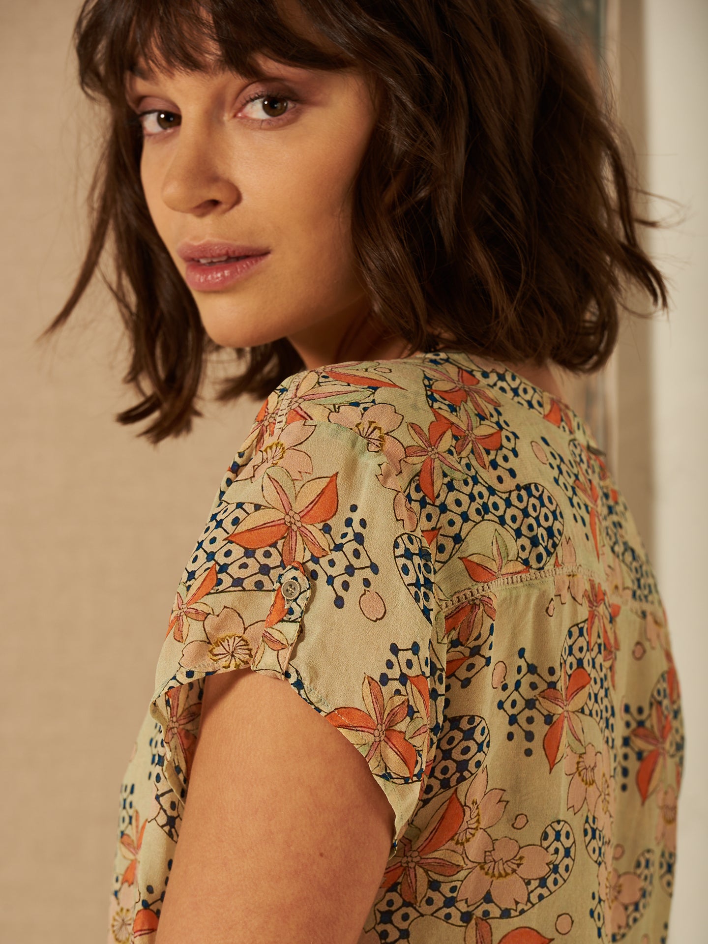 Blusa con stampa