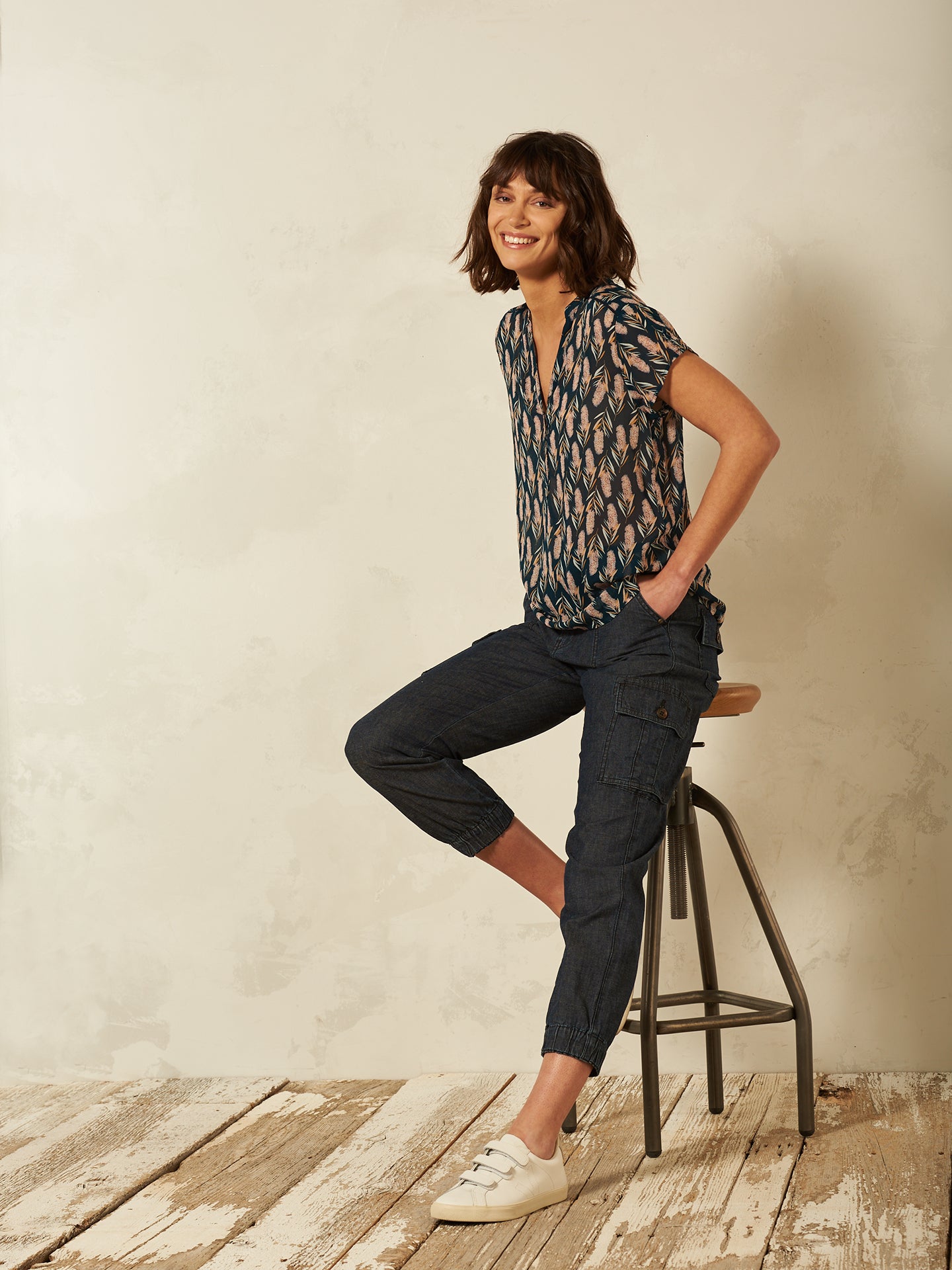 Blusa con stampa