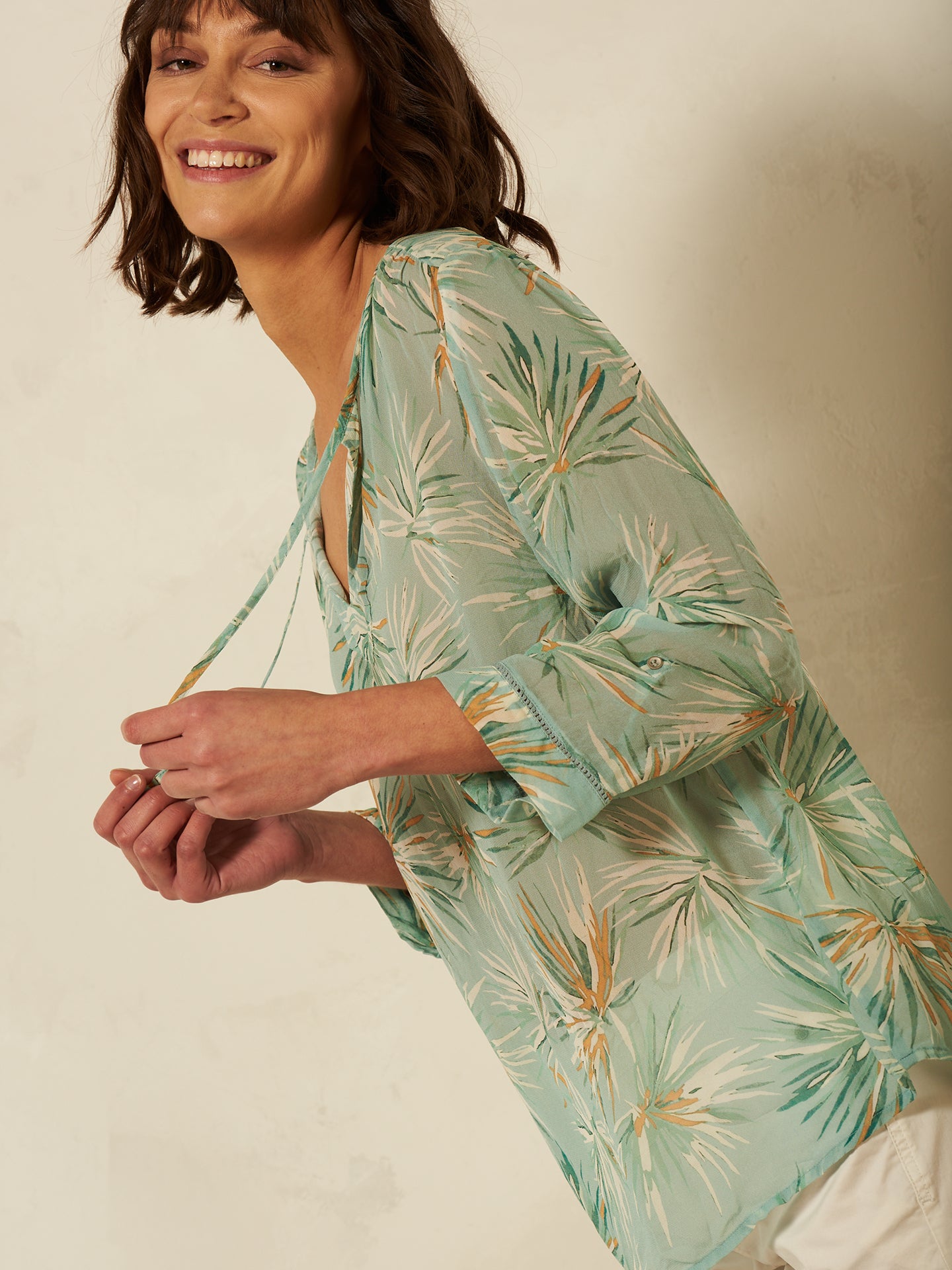 Bluse mit Druck