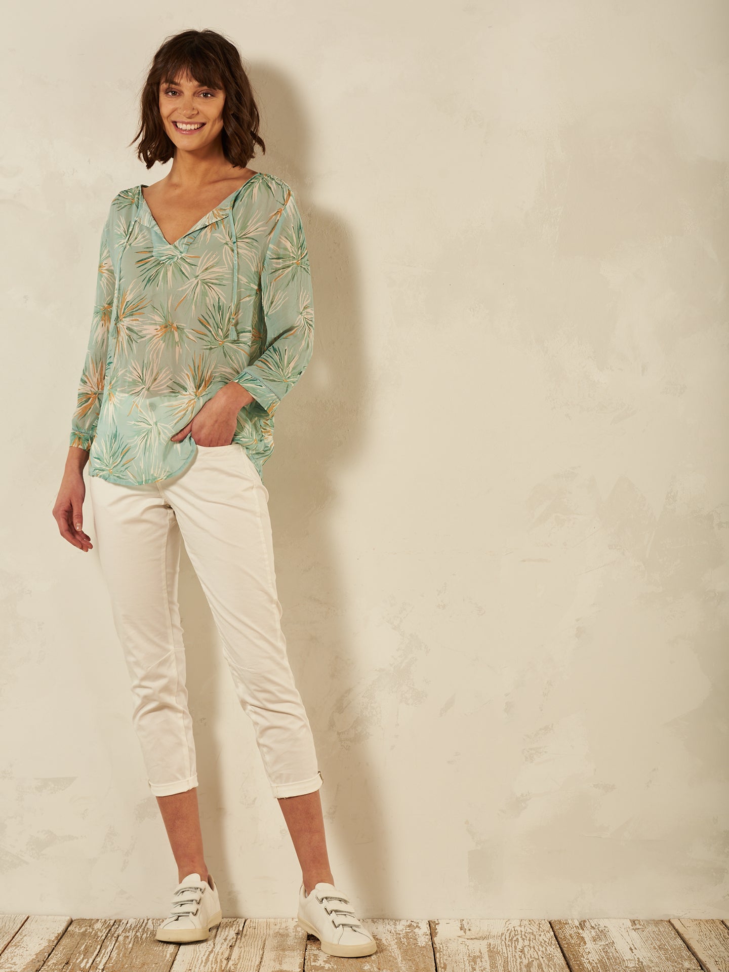 Bluse mit Druck