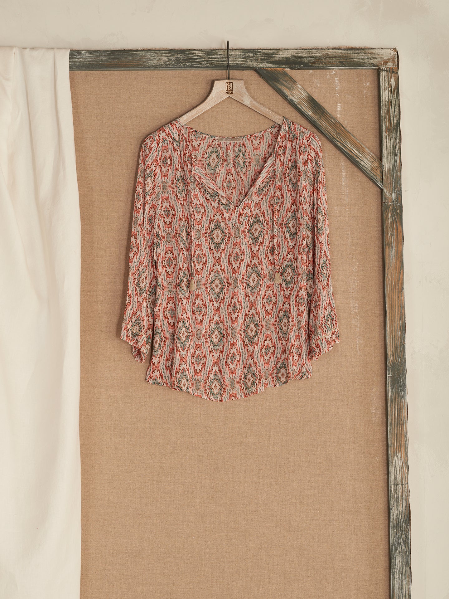 Bluse mit Druck