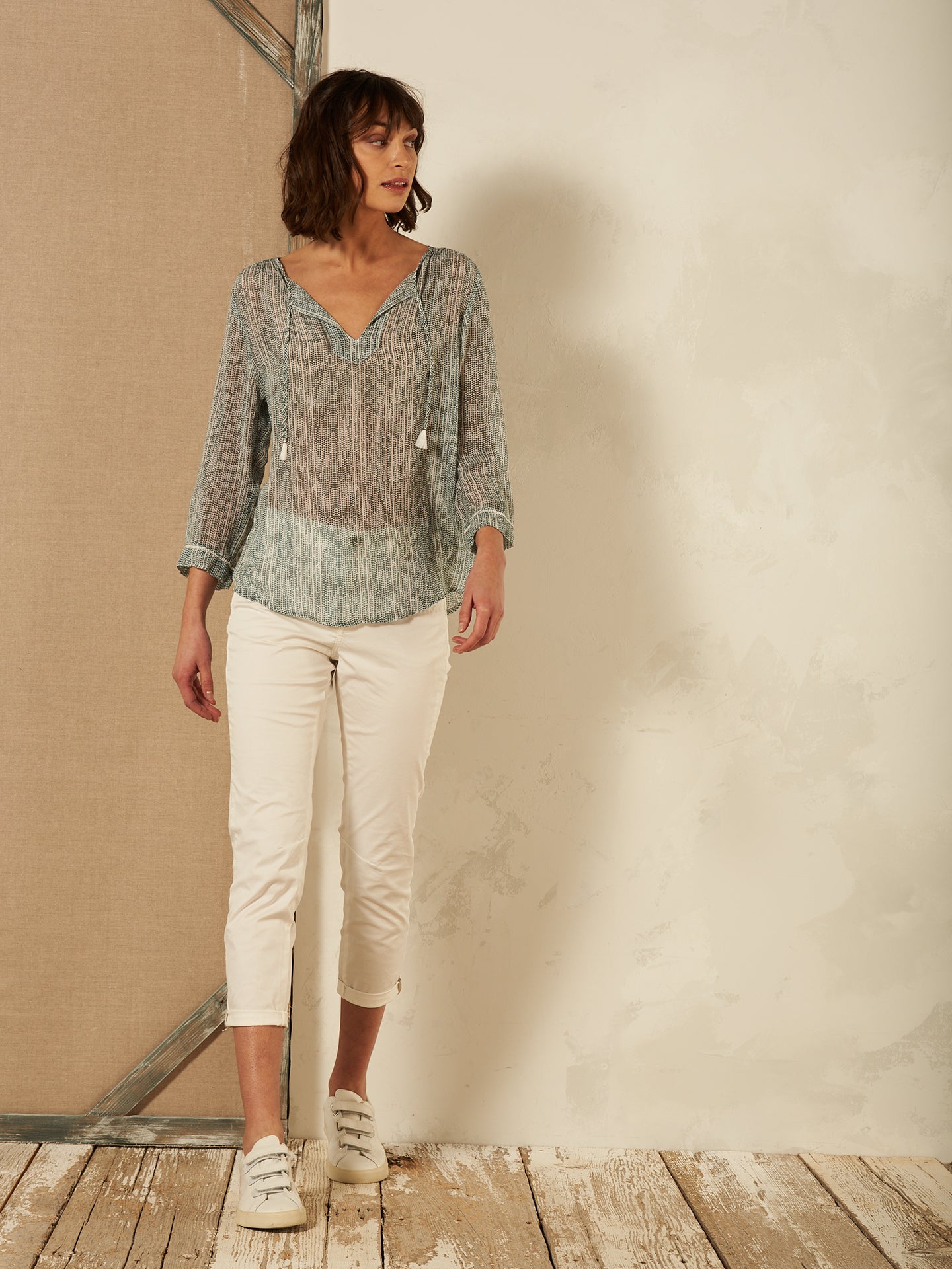 Bluse mit Druck