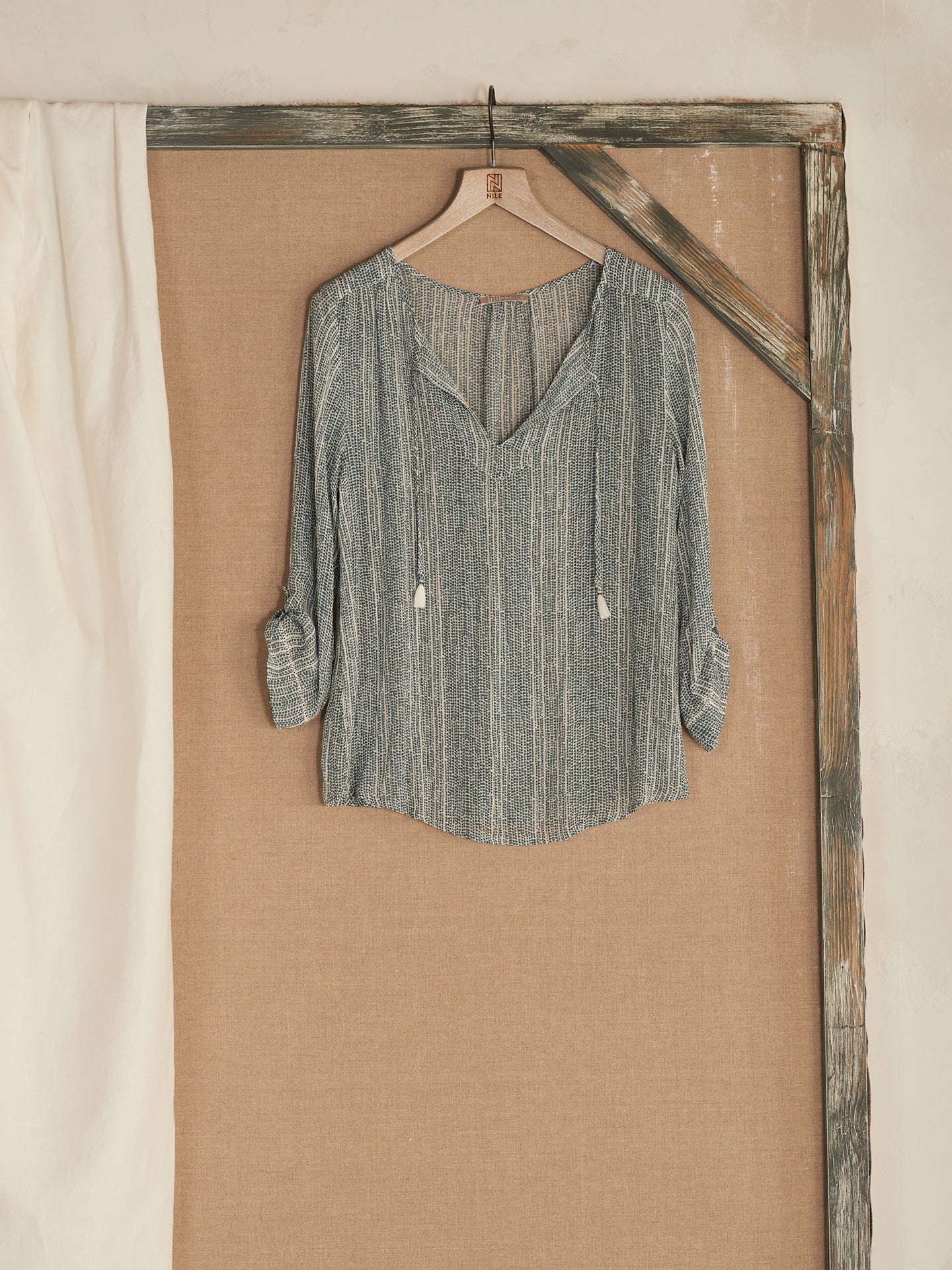 Bluse mit Druck