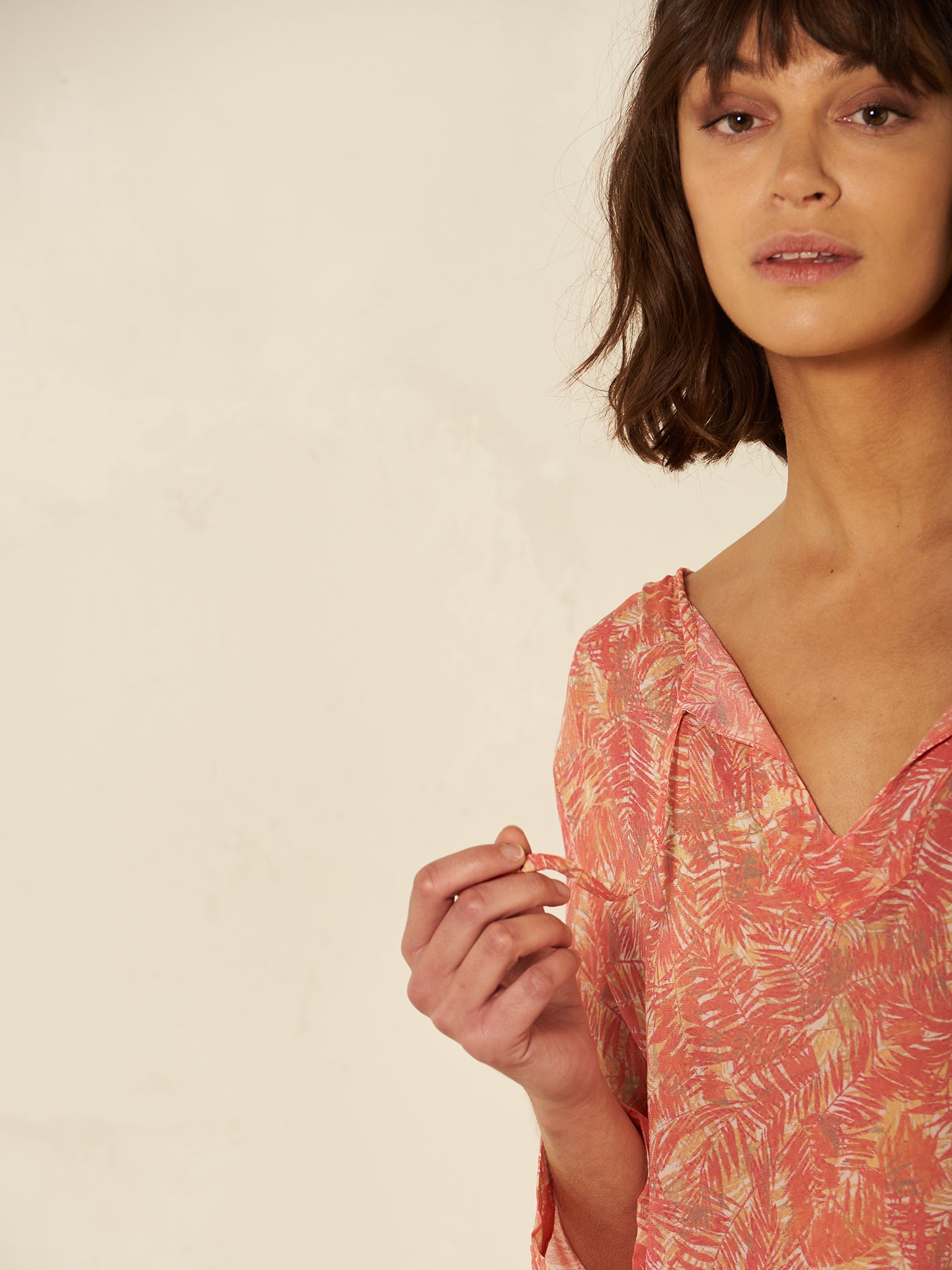 Bluse mit Druck