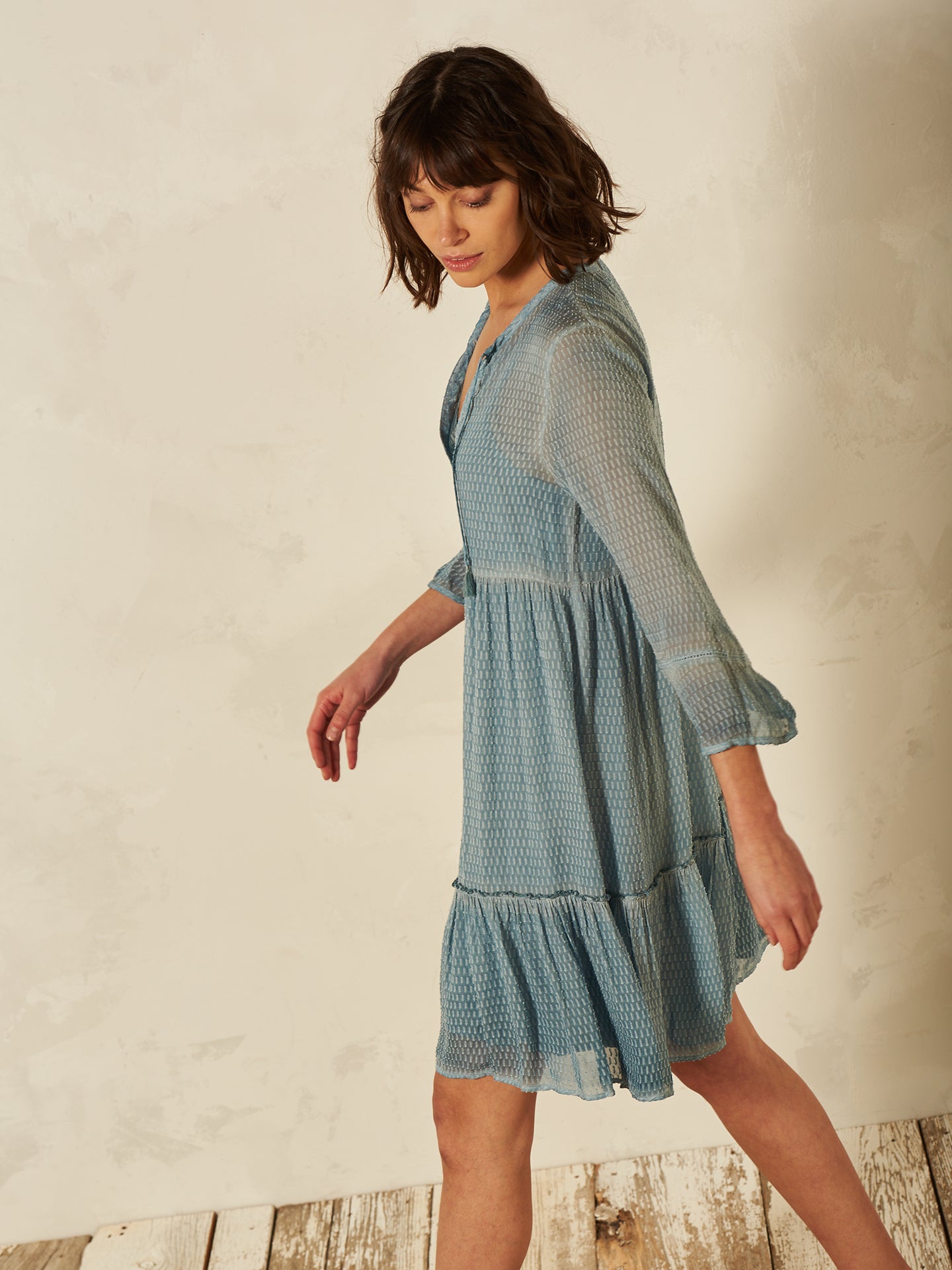 Kleid mit Volant