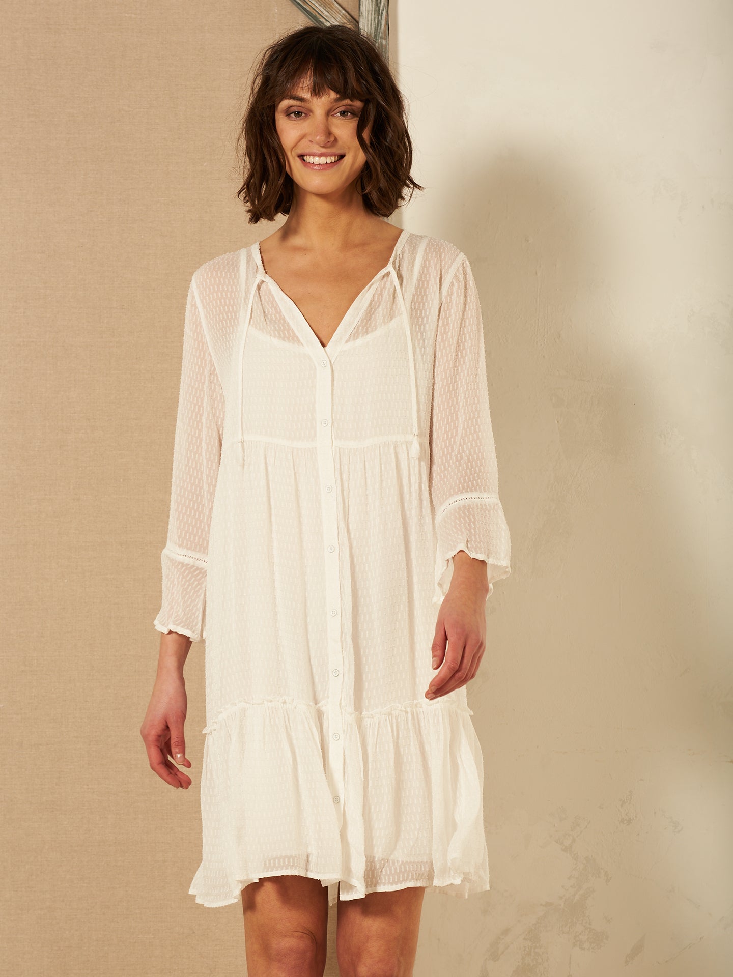 Kleid mit Volant